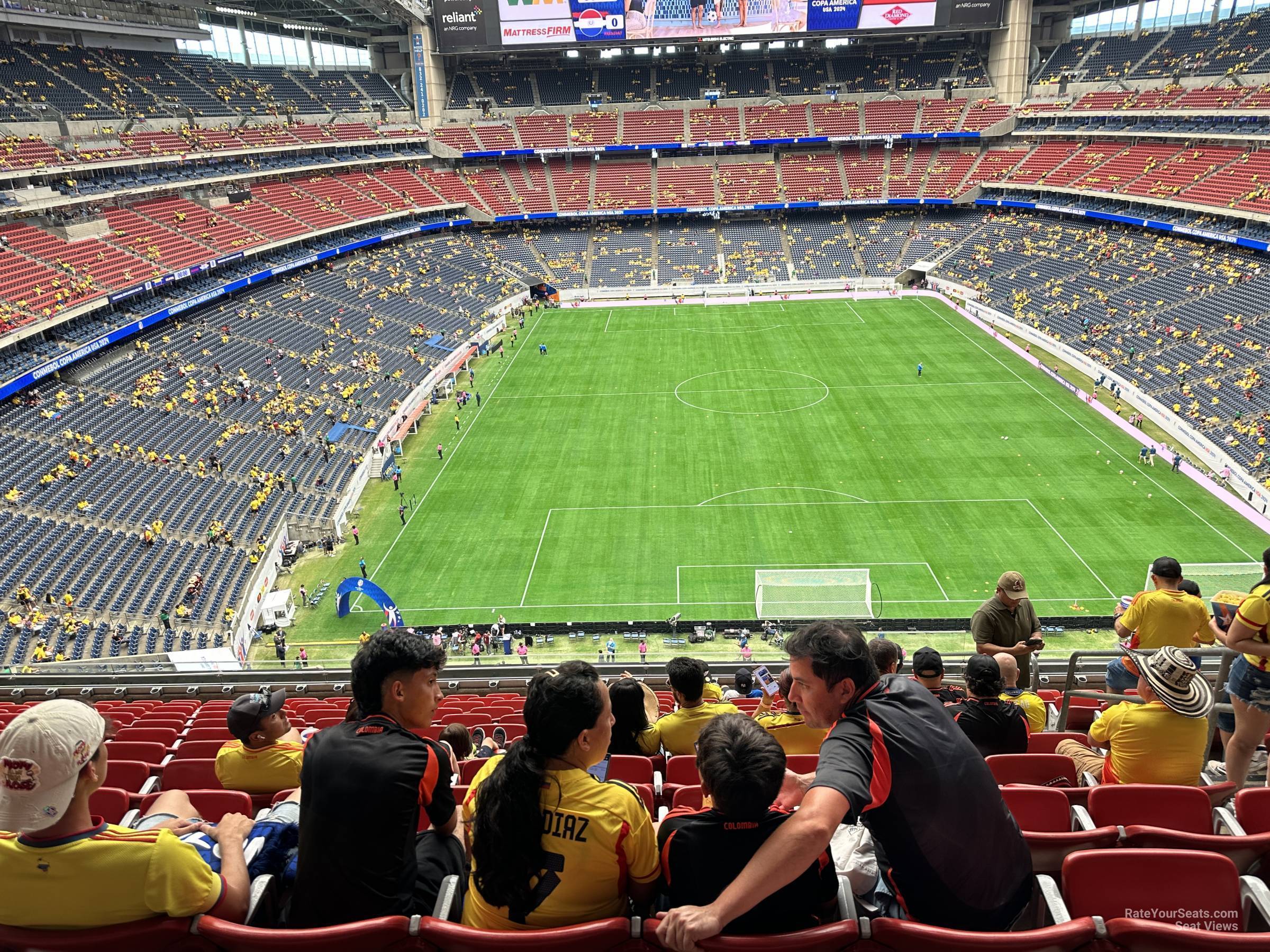 section 548, row m seat view  for soccer - nrg stadium