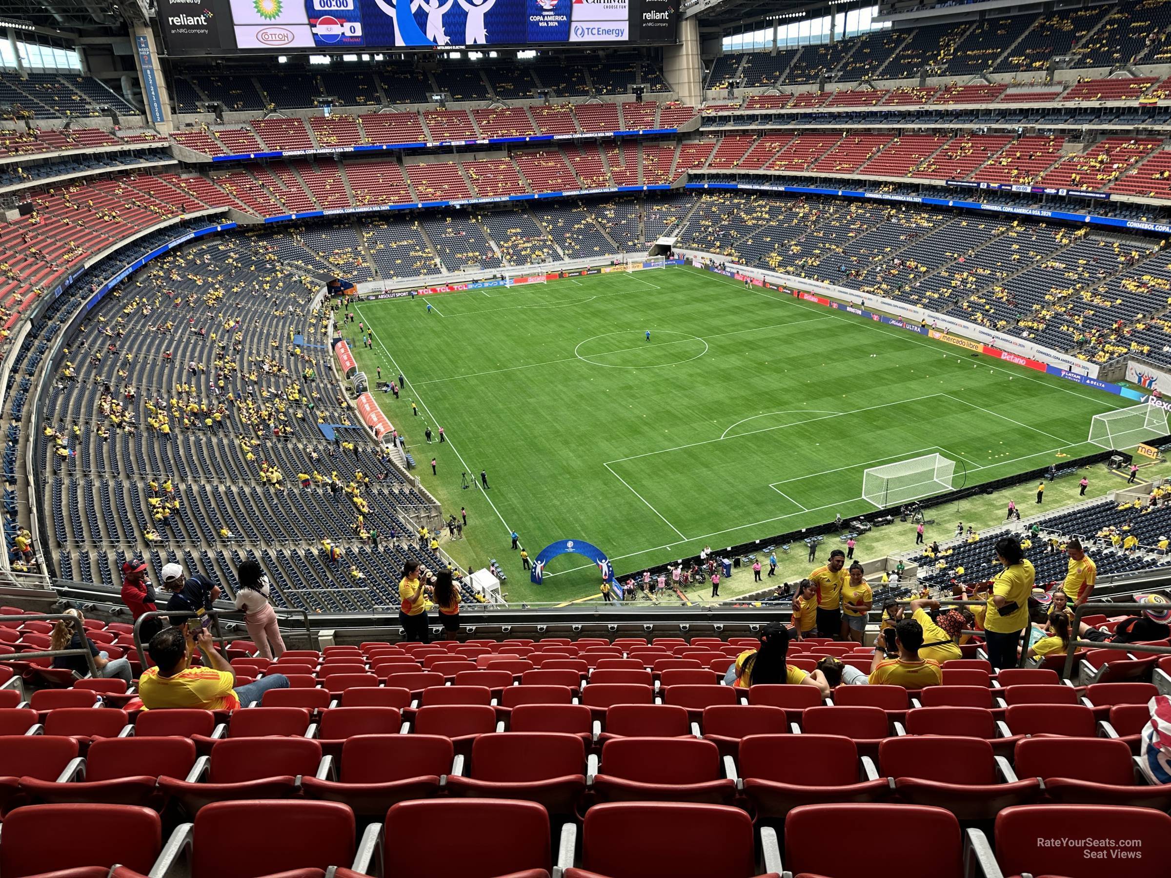 section 551, row m seat view  for soccer - nrg stadium