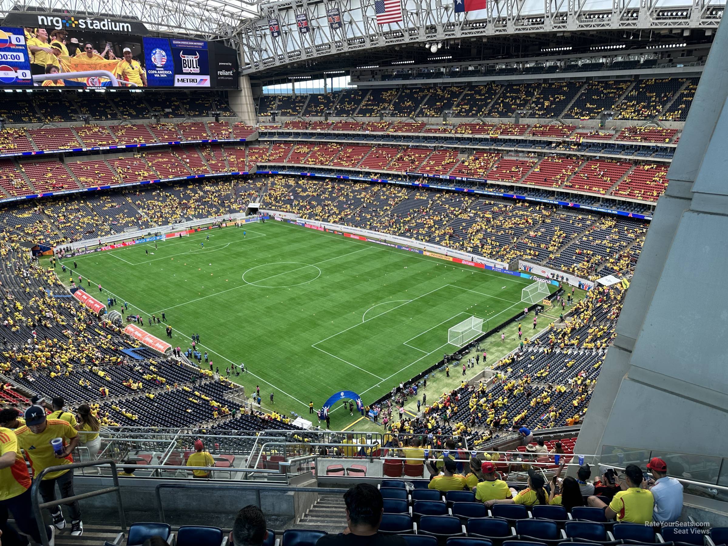 section 601, row k seat view  for soccer - nrg stadium