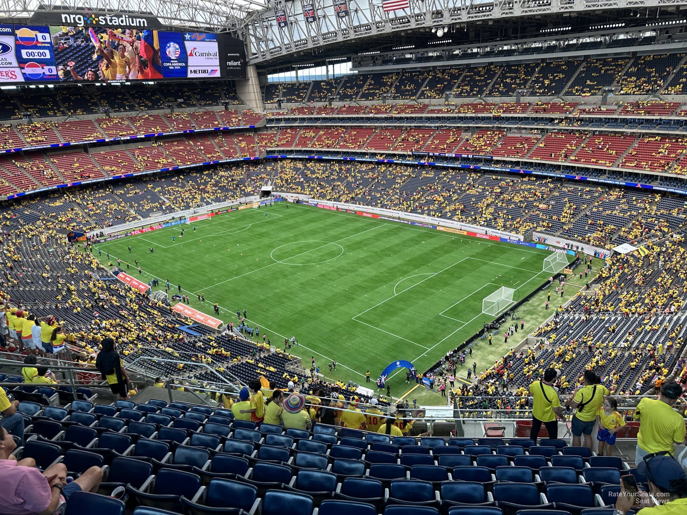 section 602, row k seat view  for soccer - nrg stadium