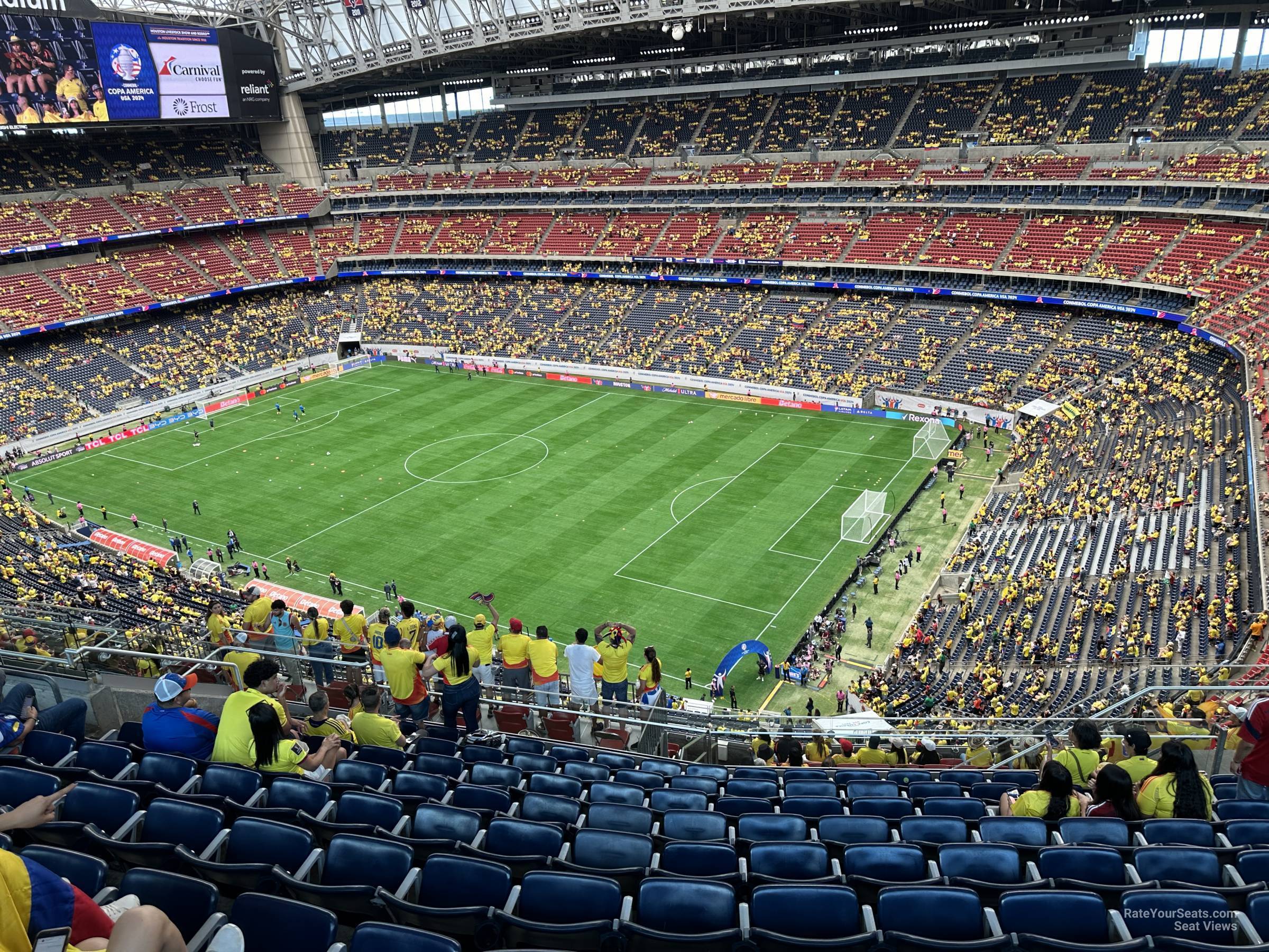 section 603, row k seat view  for soccer - nrg stadium