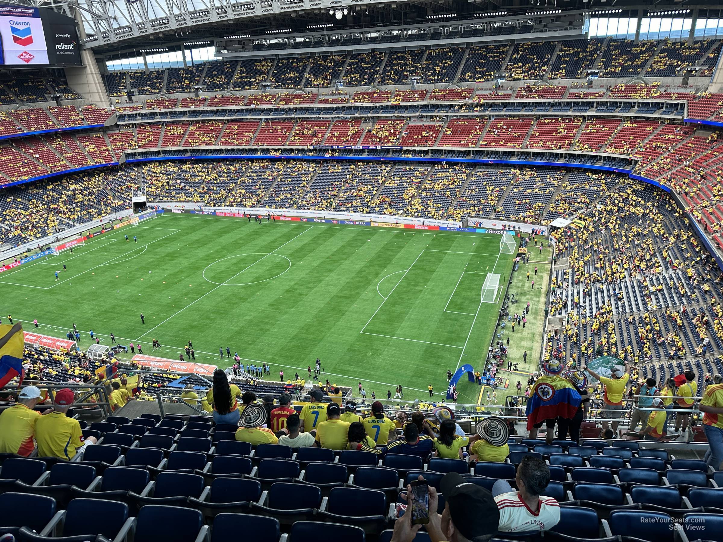 section 604, row k seat view  for soccer - nrg stadium