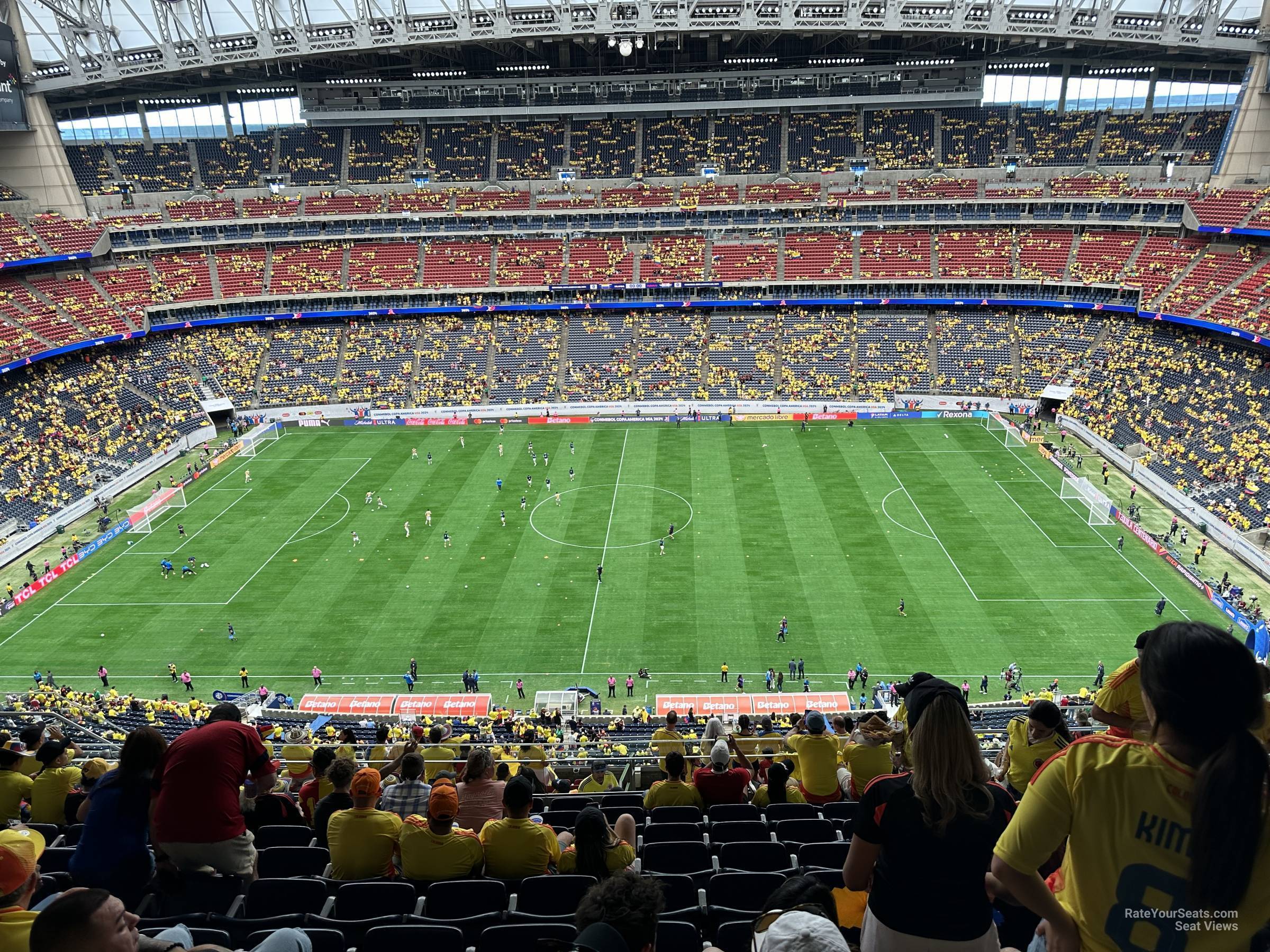 section 608, row k seat view  for soccer - nrg stadium