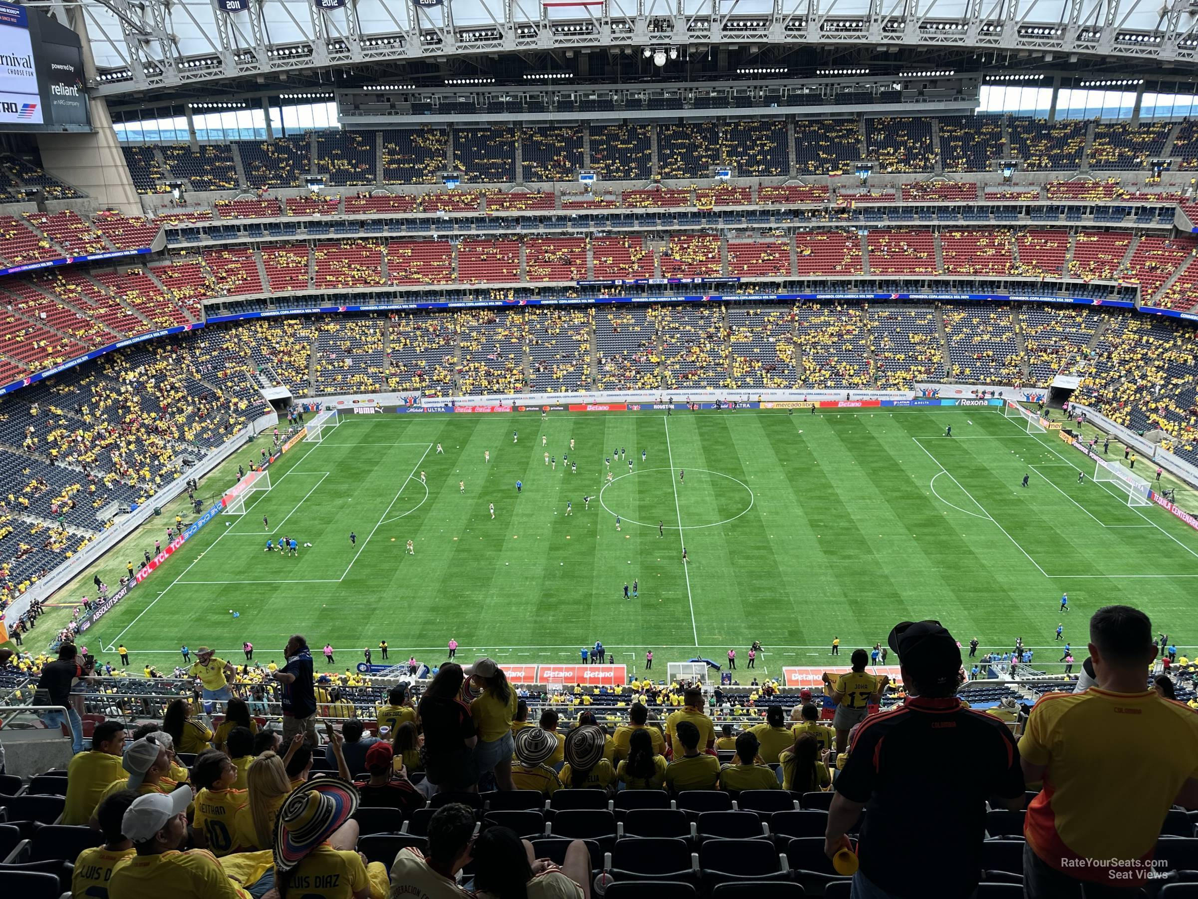 section 609, row k seat view  for soccer - nrg stadium