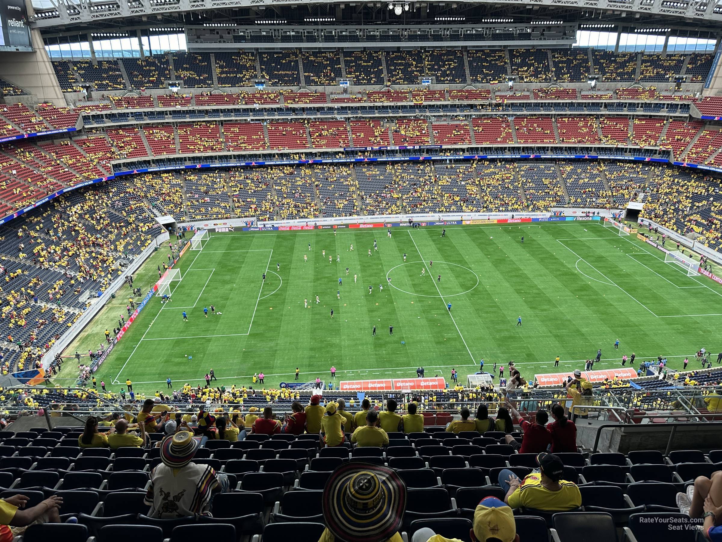 section 610, row k seat view  for soccer - nrg stadium