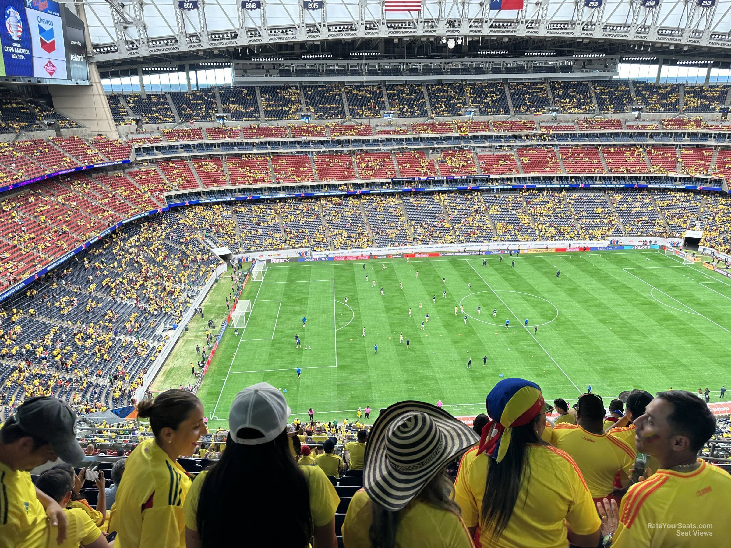 section 611, row k seat view  for soccer - nrg stadium