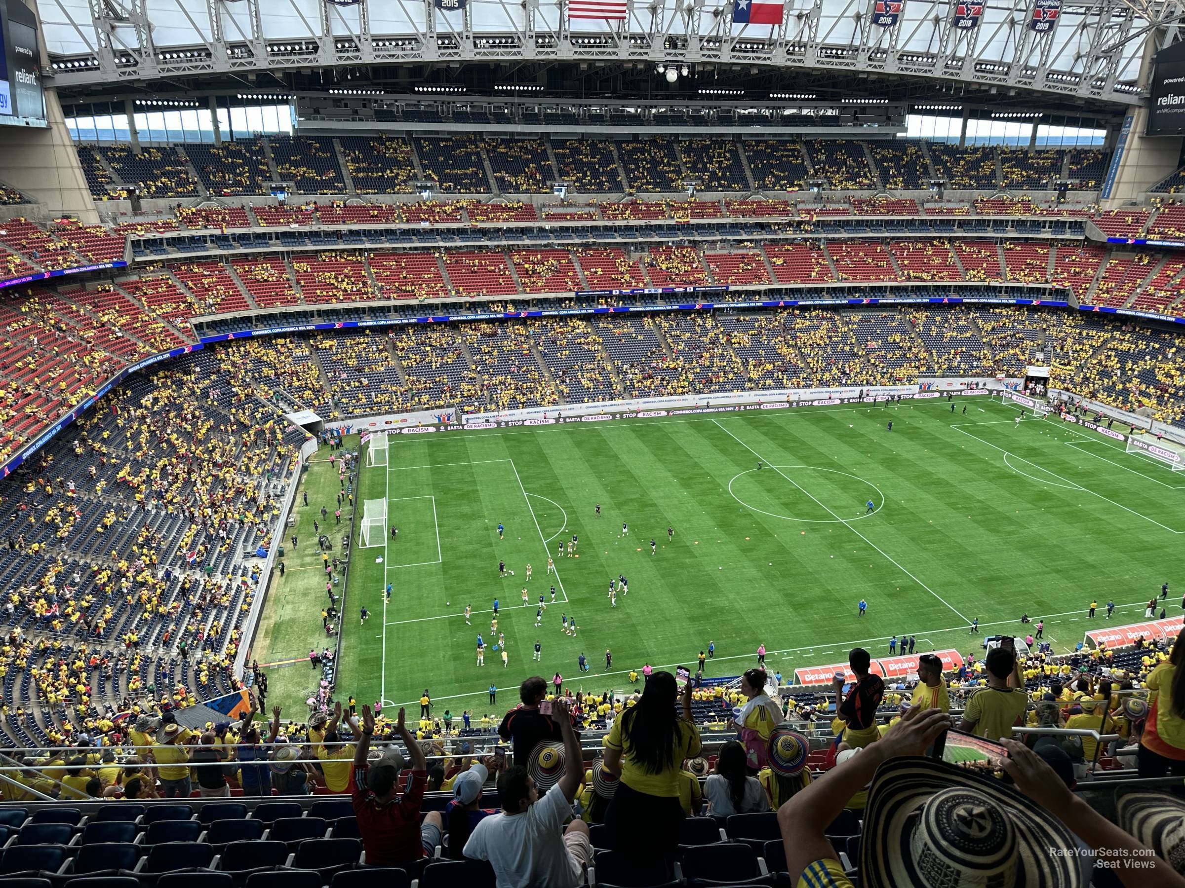 section 612, row k seat view  for soccer - nrg stadium