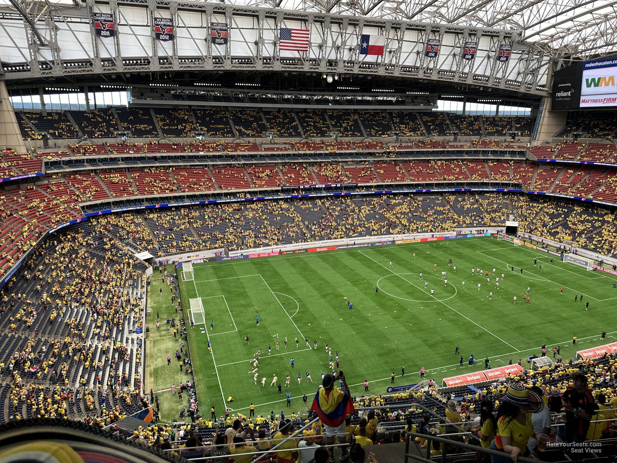 section 613, row k seat view  for soccer - nrg stadium