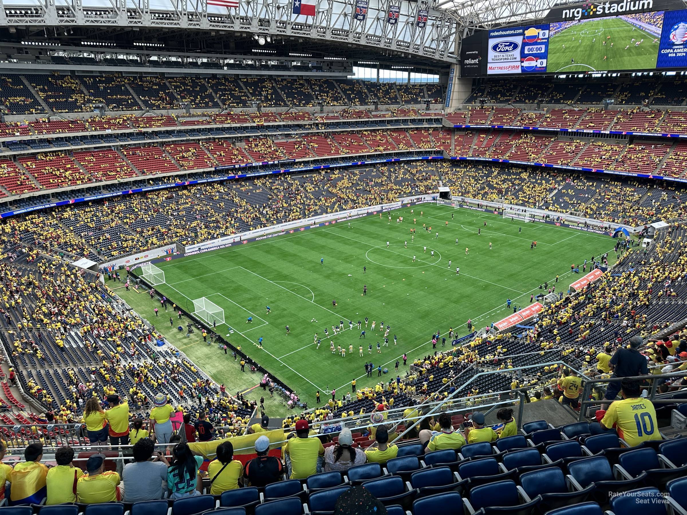 section 615, row k seat view  for soccer - nrg stadium