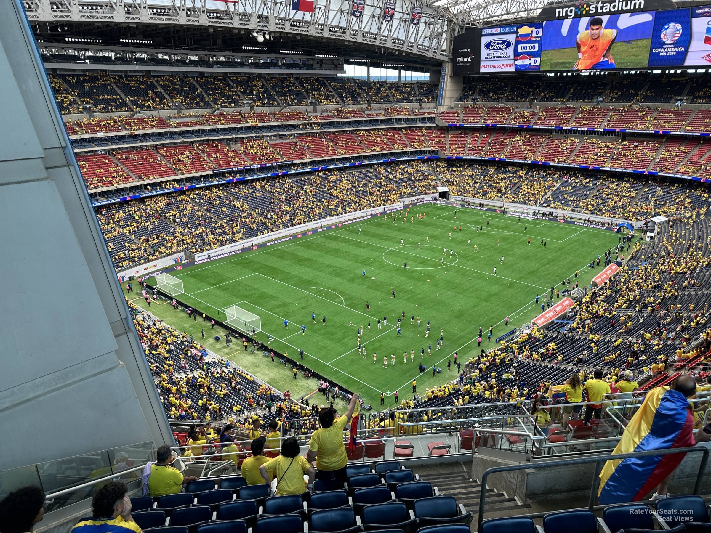 section 616, row k seat view  for soccer - nrg stadium