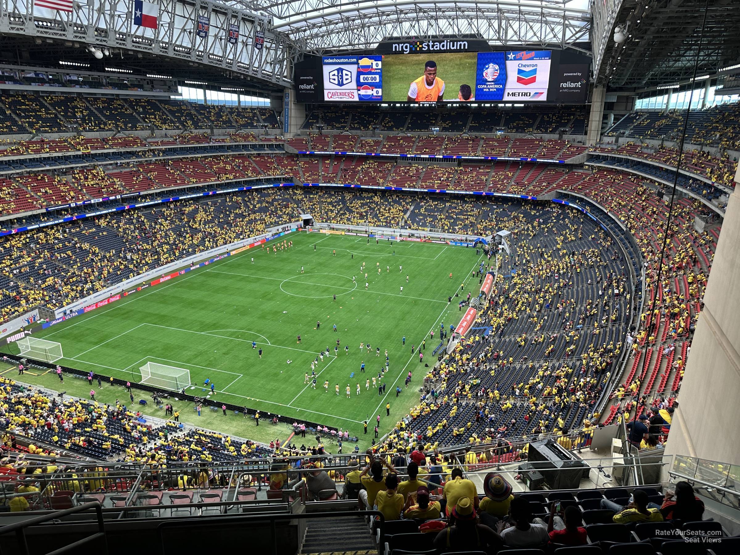 section 617, row k seat view  for soccer - nrg stadium