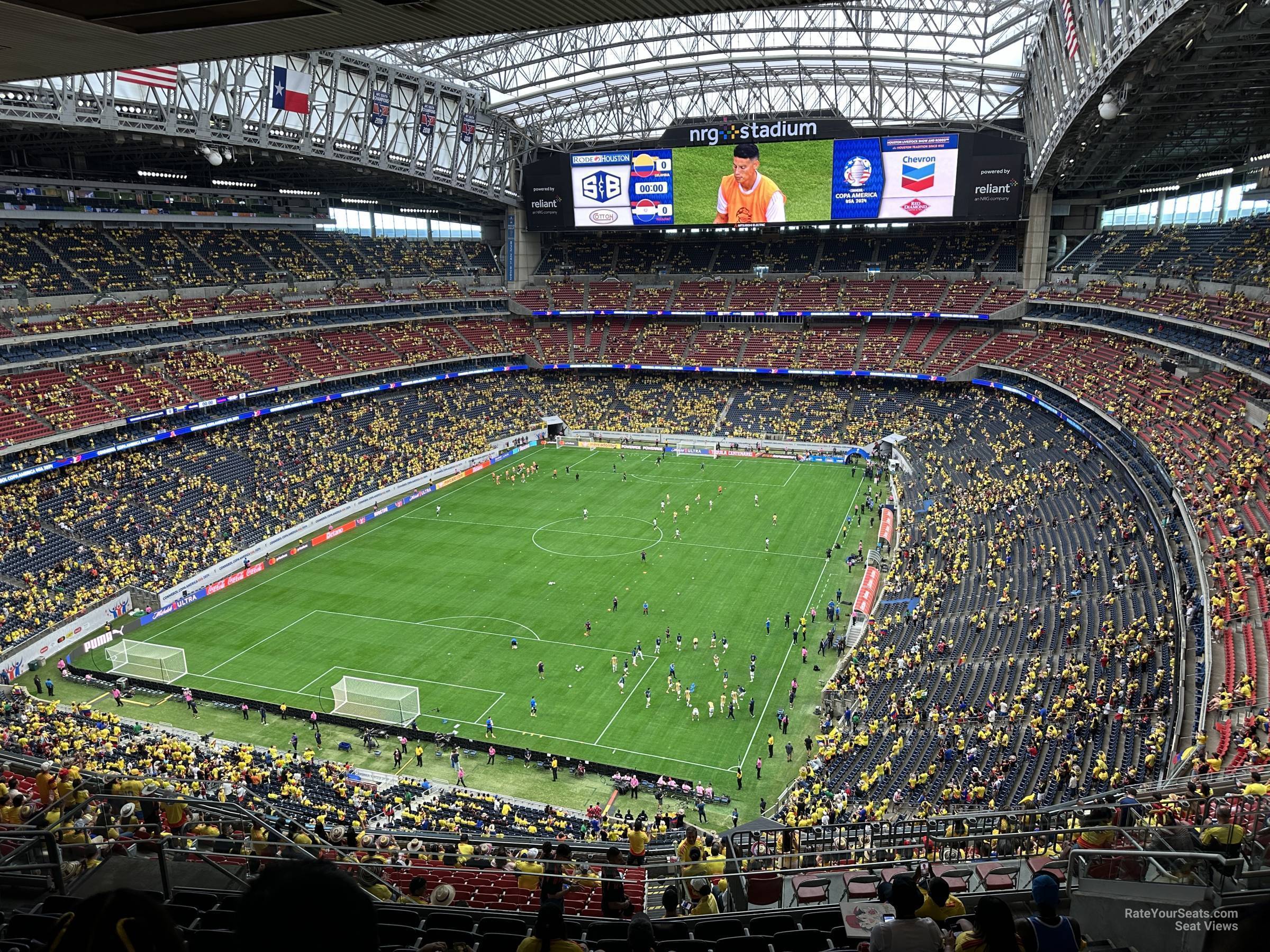 section 618, row k seat view  for soccer - nrg stadium