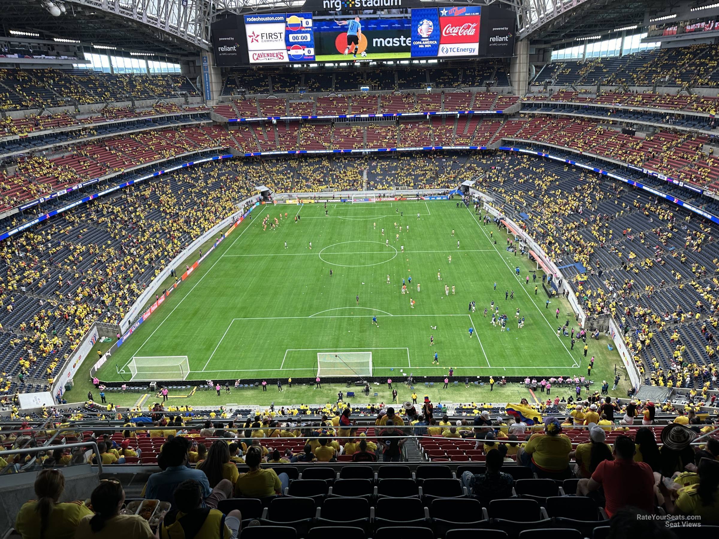 section 621, row k seat view  for soccer - nrg stadium