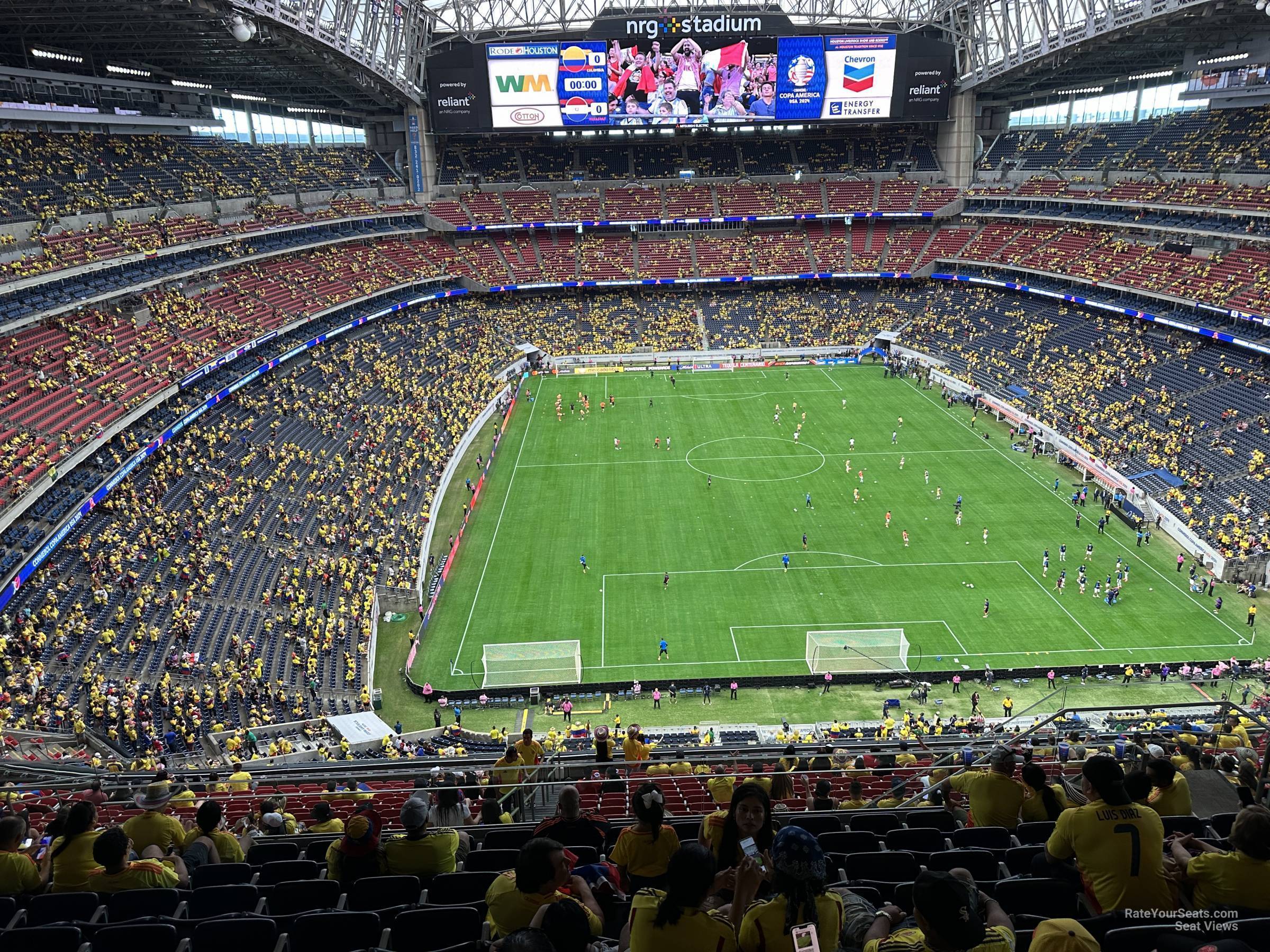 section 623, row k seat view  for soccer - nrg stadium