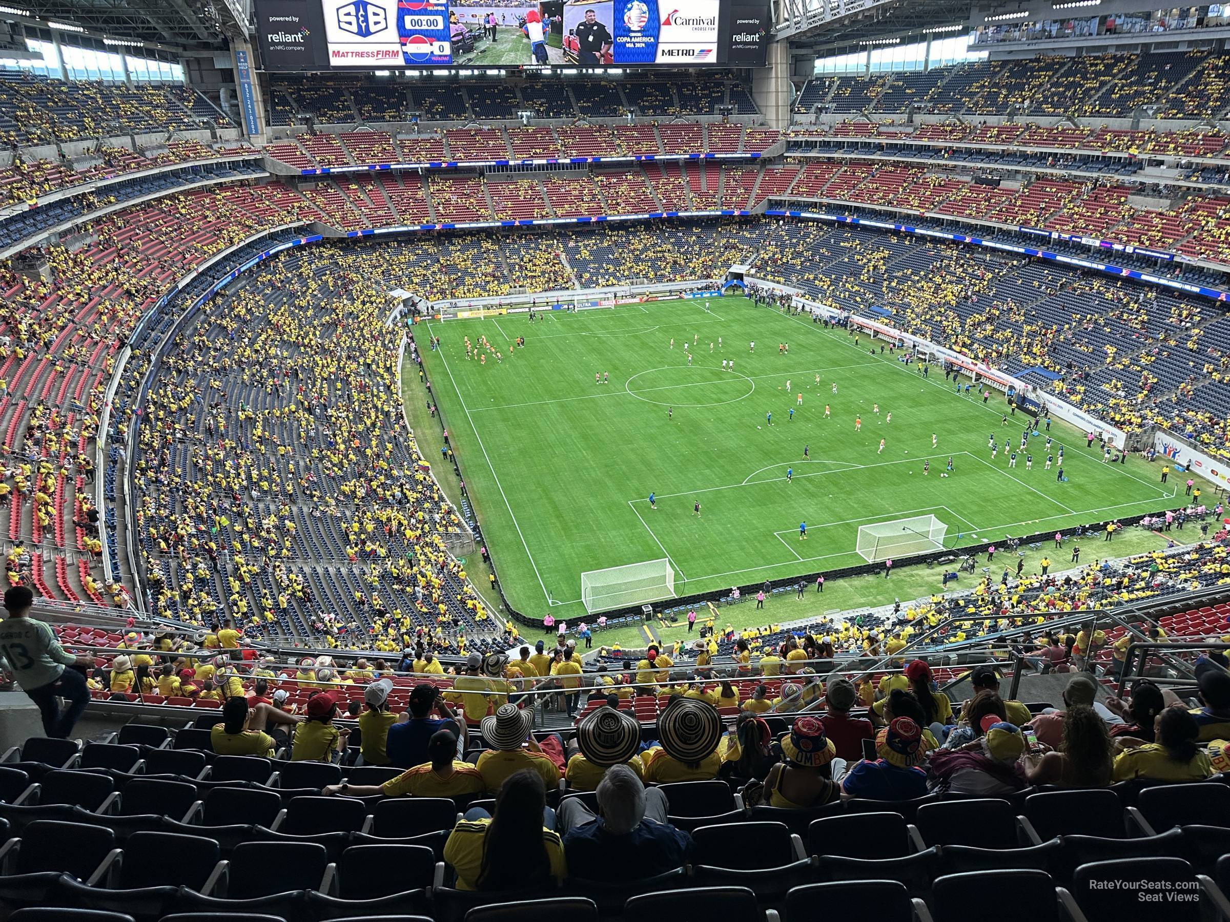 section 625, row k seat view  for soccer - nrg stadium