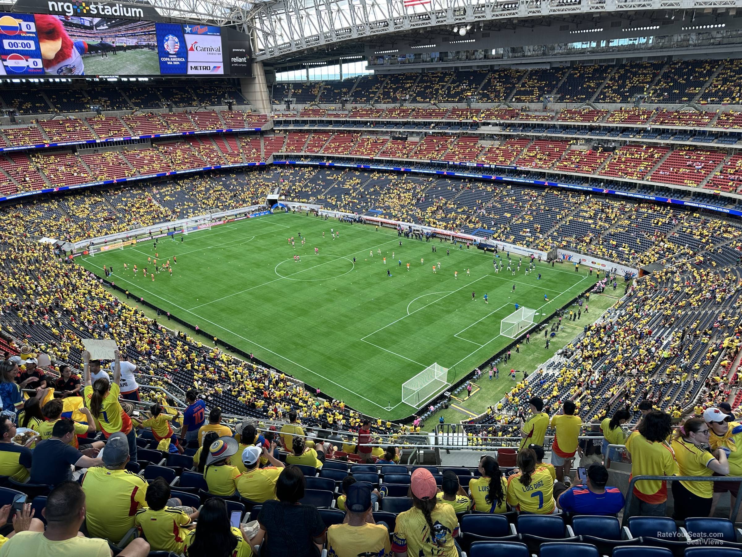 section 628, row k seat view  for soccer - nrg stadium