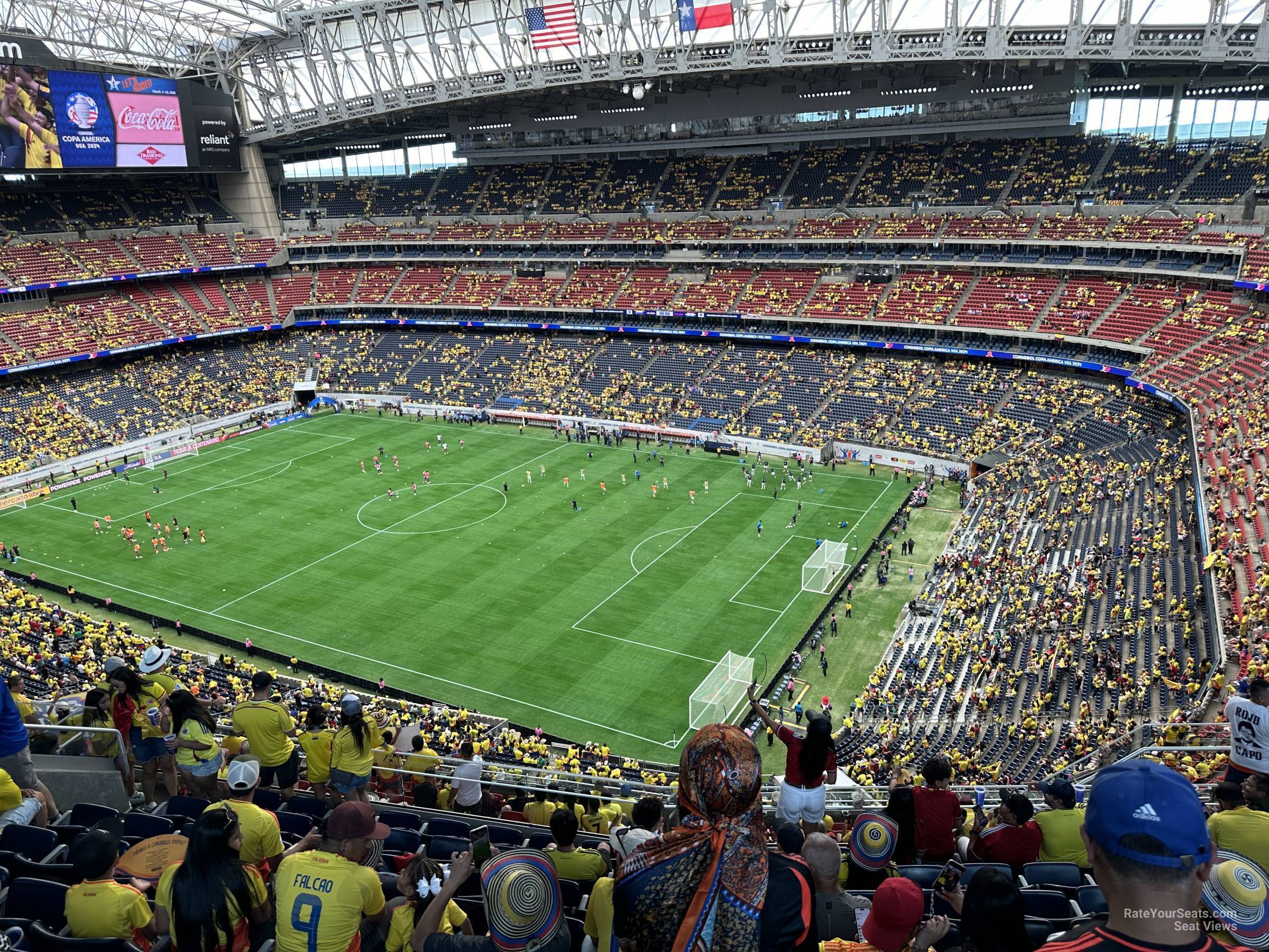 section 629, row k seat view  for soccer - nrg stadium