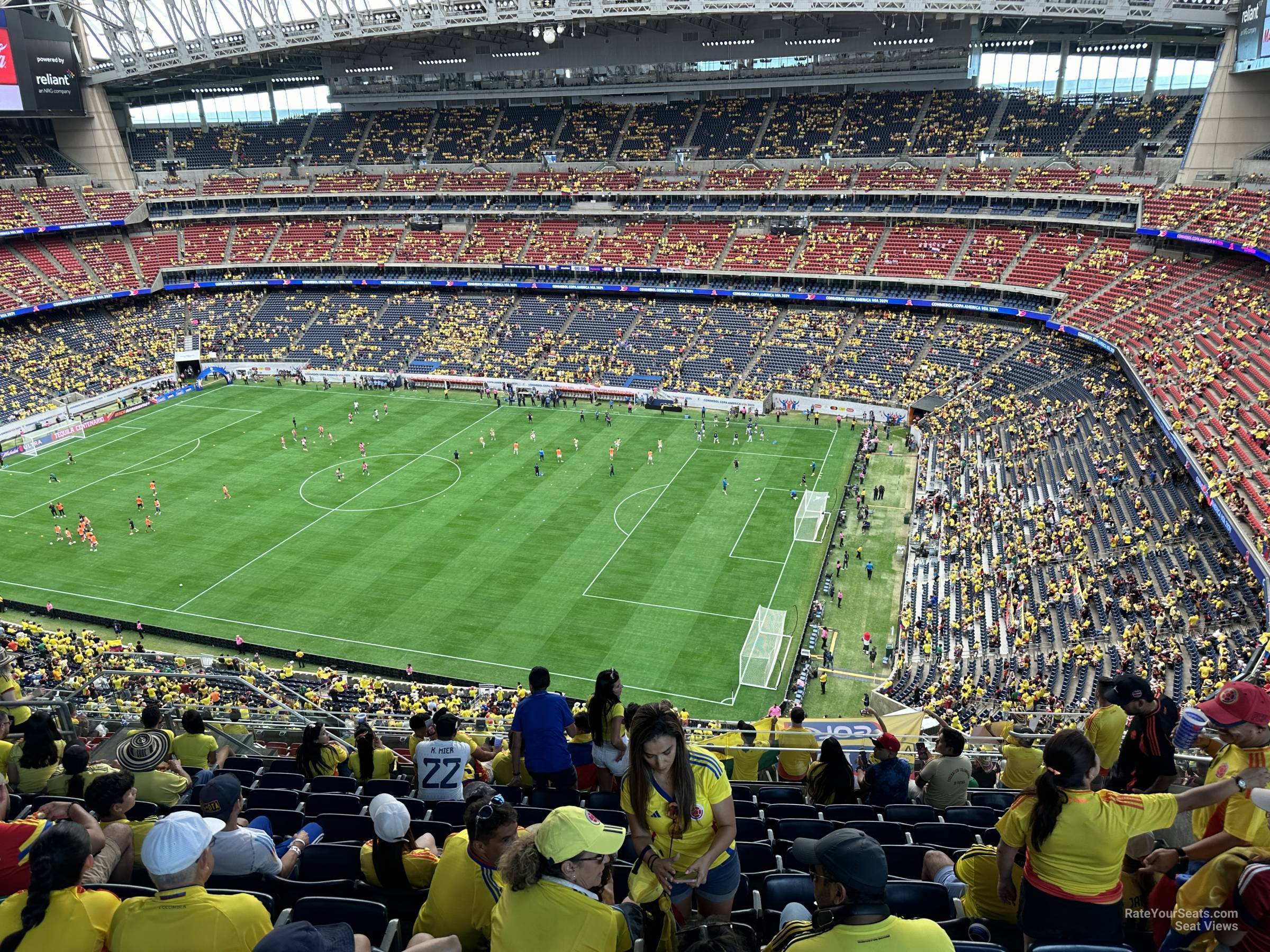 section 630, row k seat view  for soccer - nrg stadium