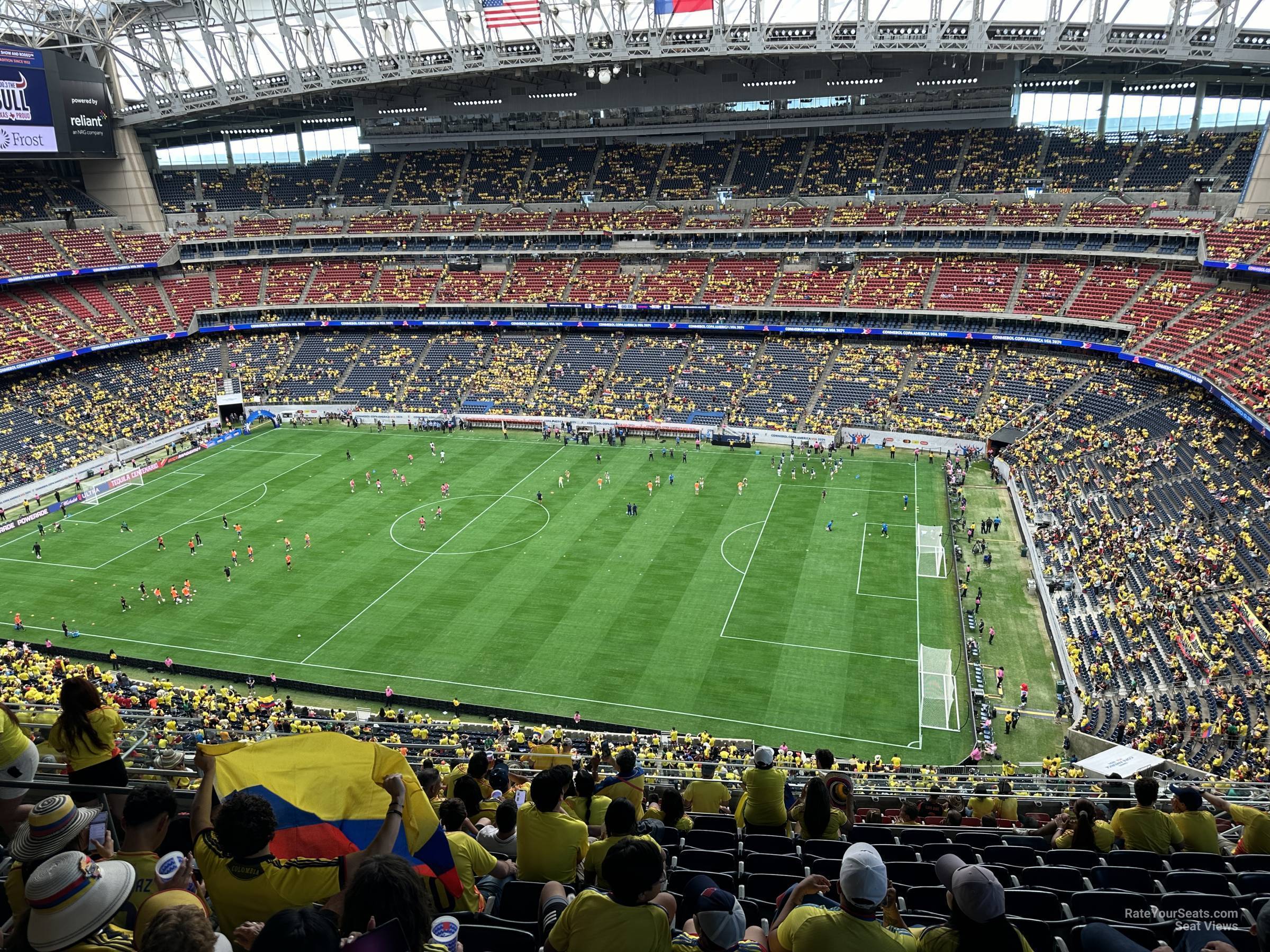 section 631, row k seat view  for soccer - nrg stadium