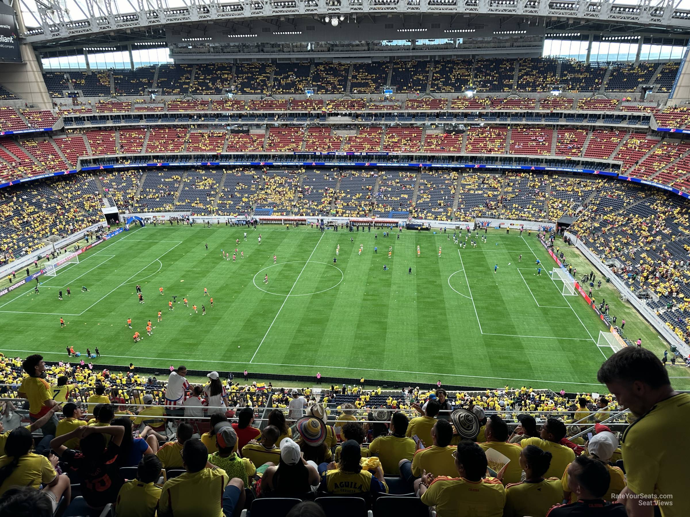 section 633, row k seat view  for soccer - nrg stadium