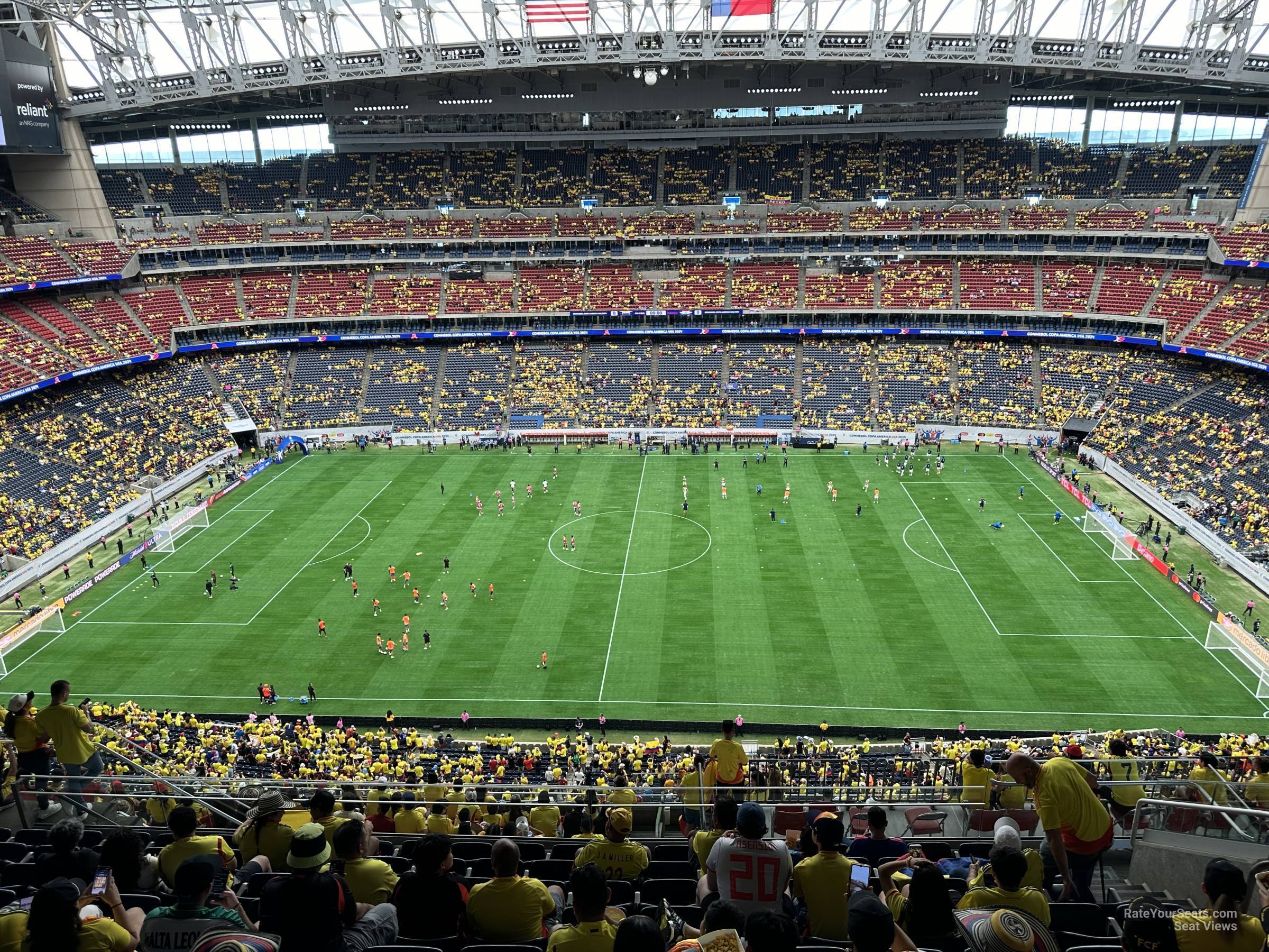 section 634, row k seat view  for soccer - nrg stadium