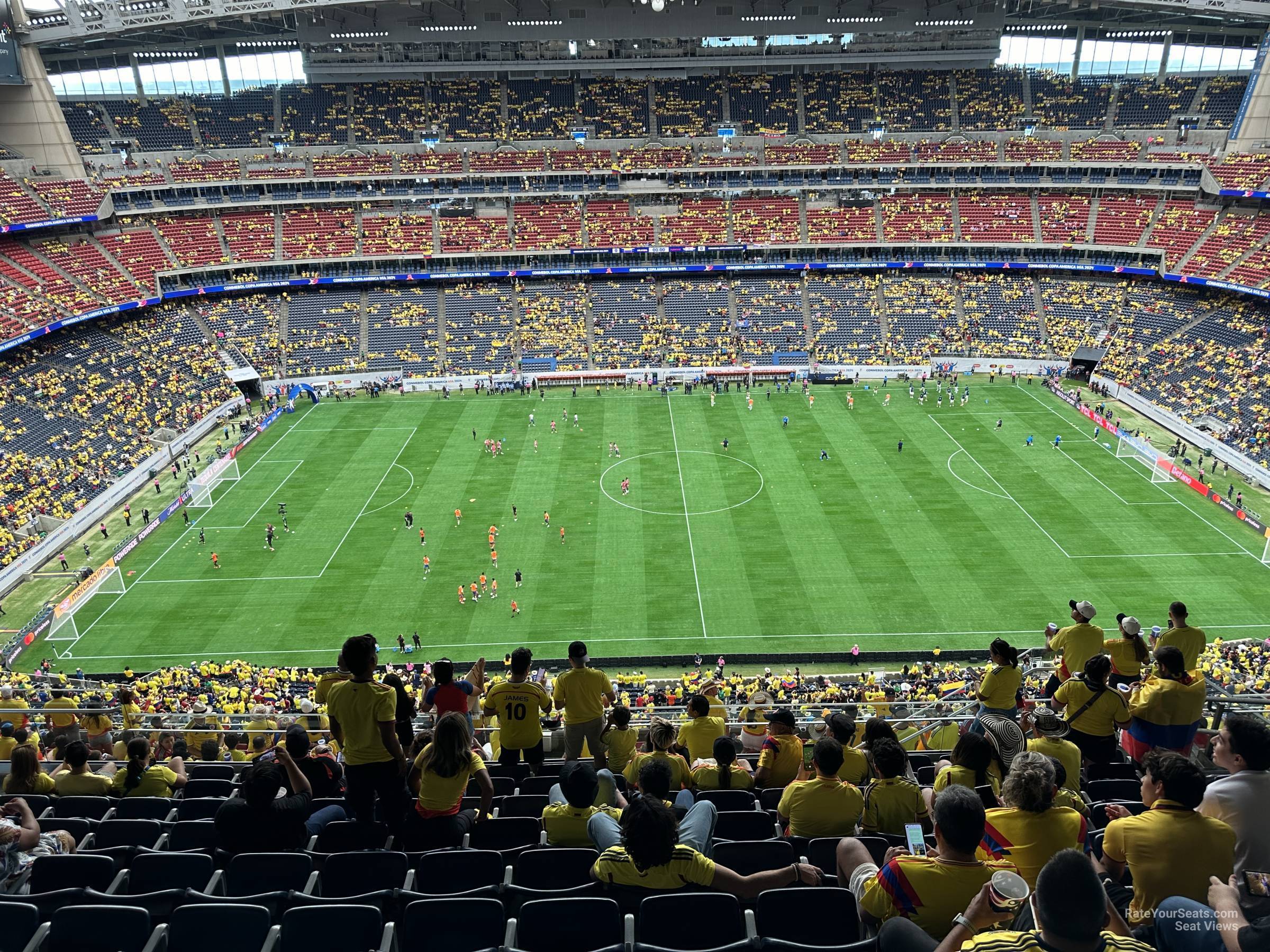 section 635, row k seat view  for soccer - nrg stadium