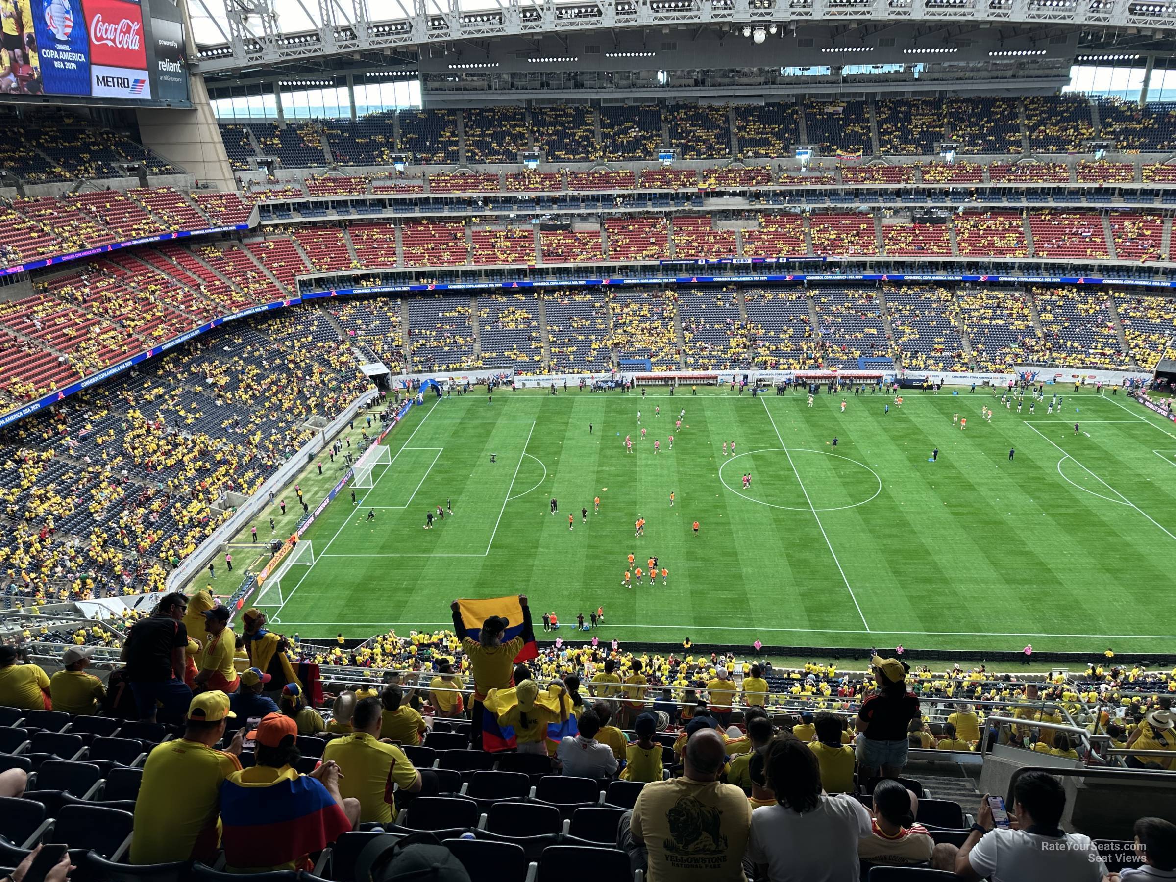 section 636, row k seat view  for soccer - nrg stadium