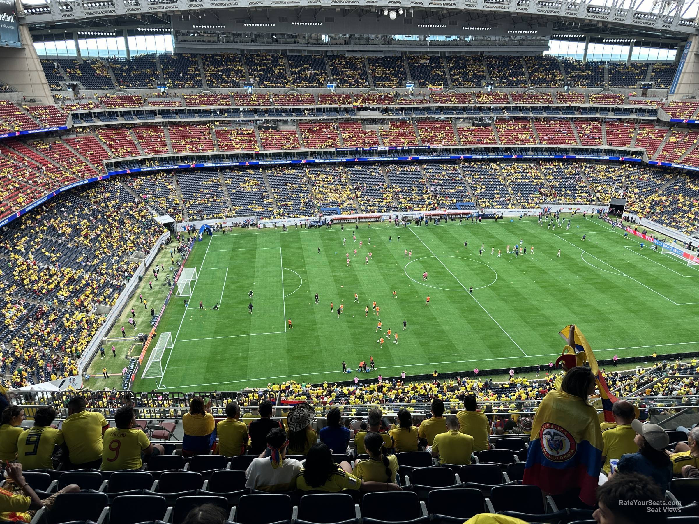 section 637, row k seat view  for soccer - nrg stadium