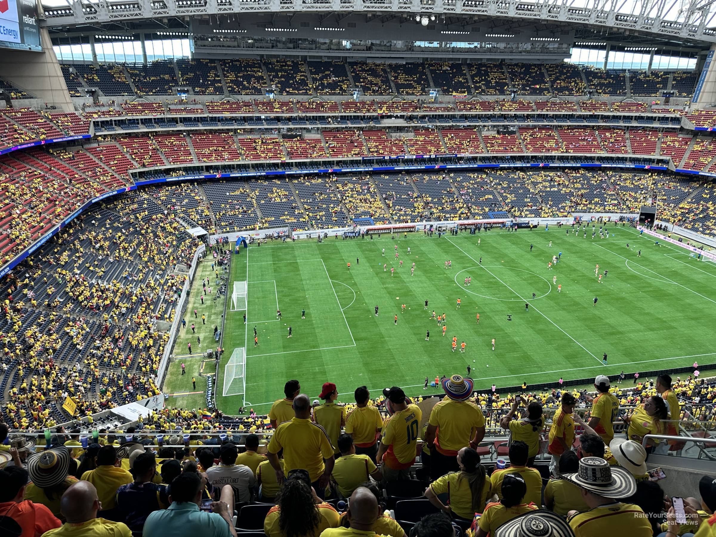 section 638, row k seat view  for soccer - nrg stadium