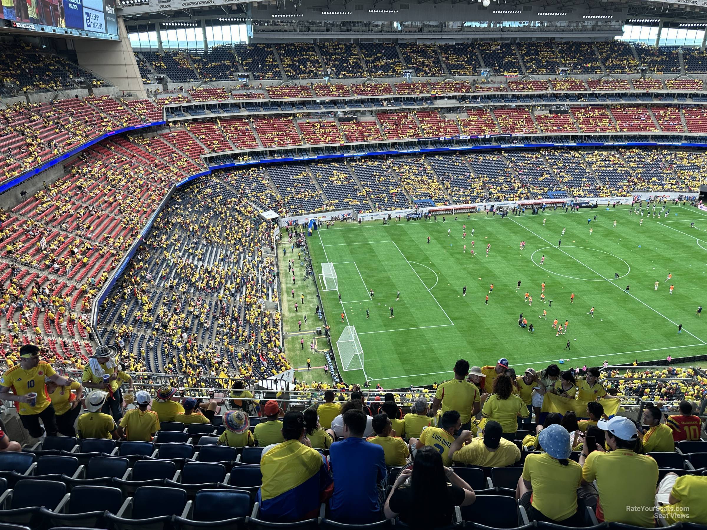 section 639, row k seat view  for soccer - nrg stadium