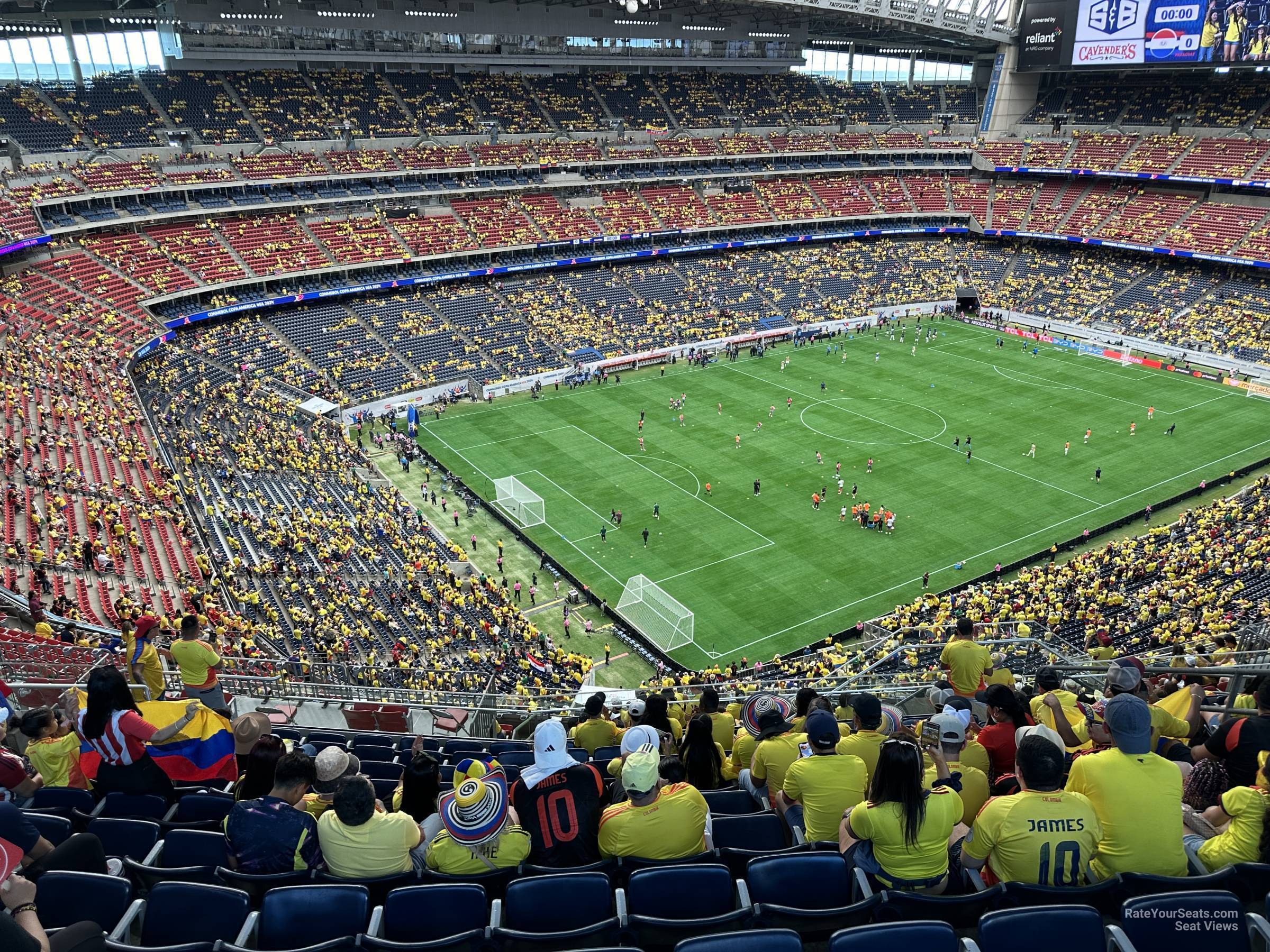 section 641, row k seat view  for soccer - nrg stadium