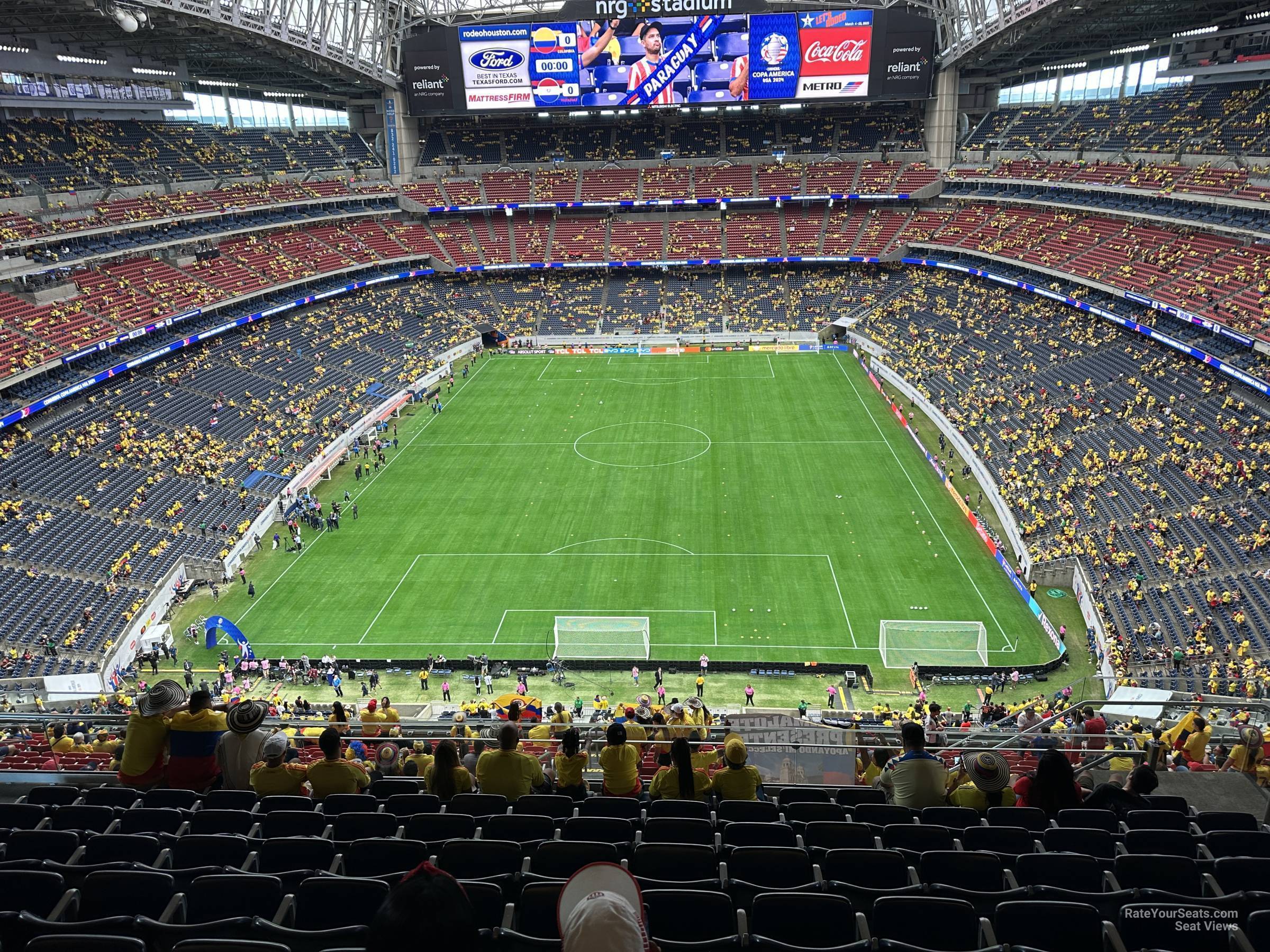 section 647, row k seat view  for soccer - nrg stadium