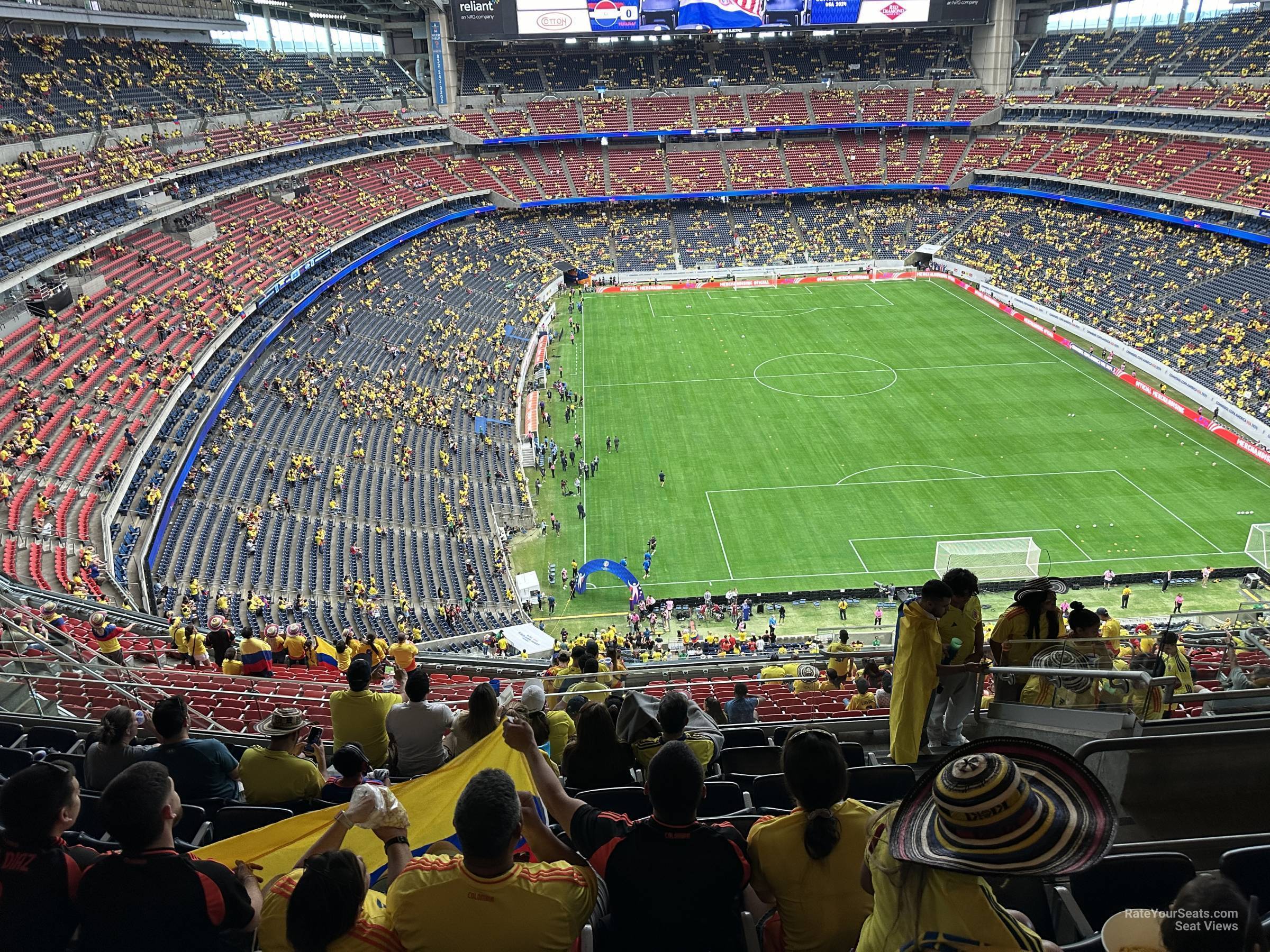 section 650, row k seat view  for soccer - nrg stadium