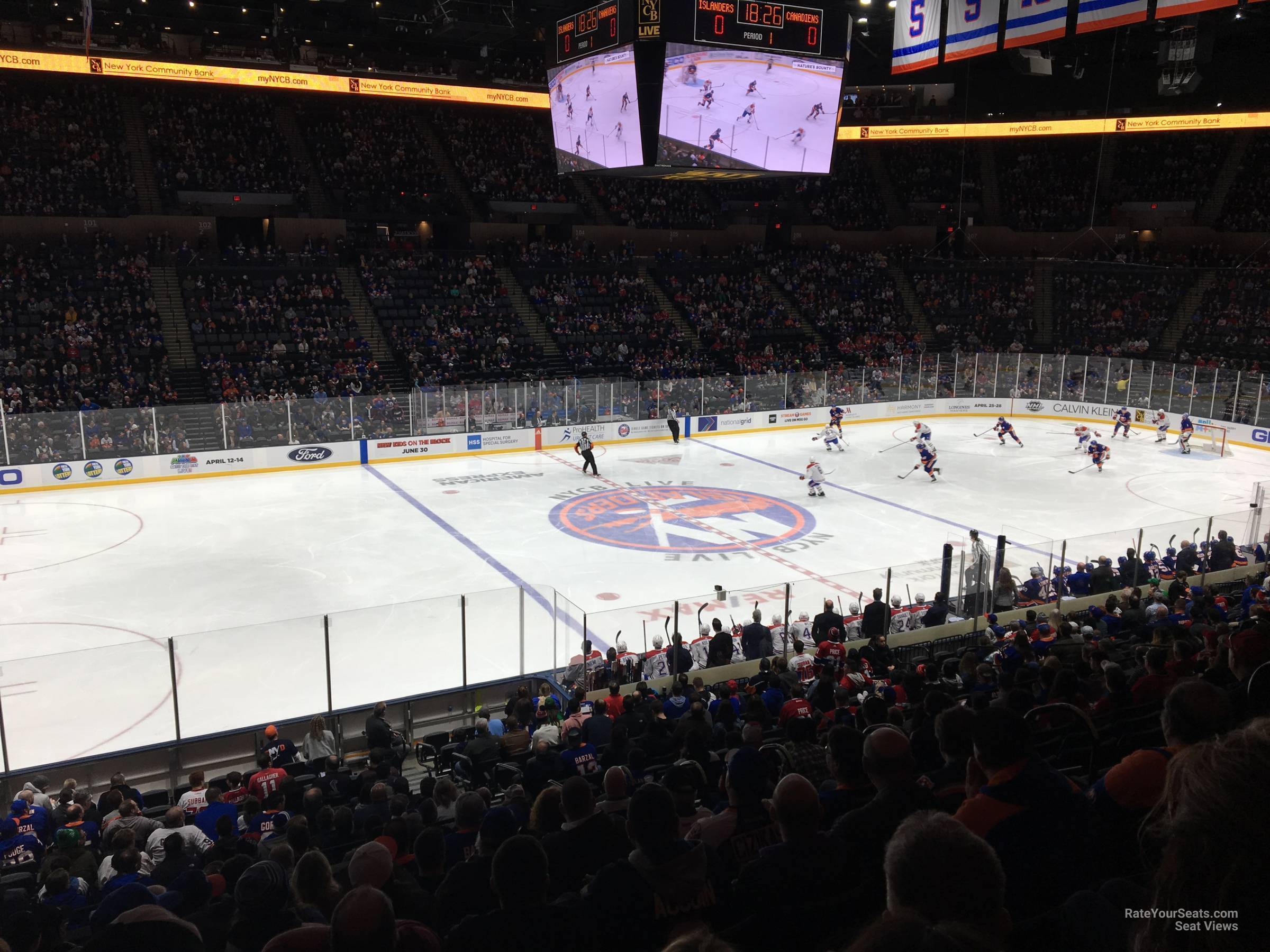 Section 119 at Nassau Coliseum for Hockey - RateYourSeats.com