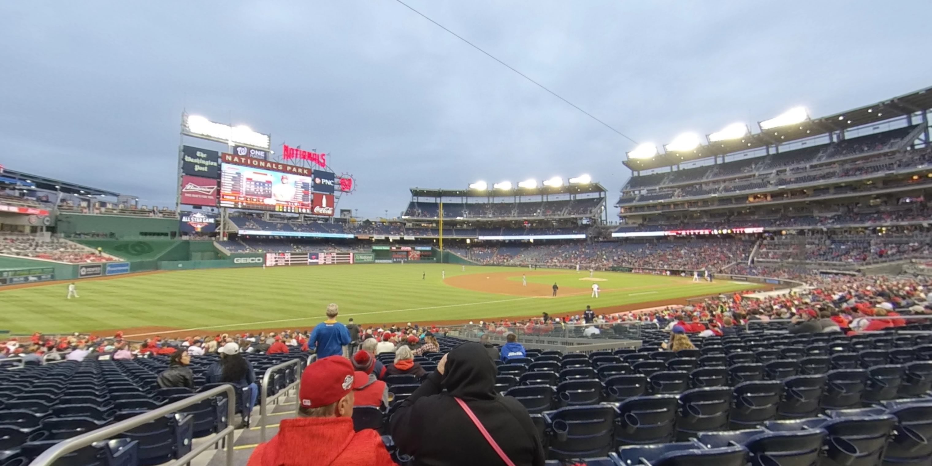 section 111 panoramic seat view  for baseball - nationals park