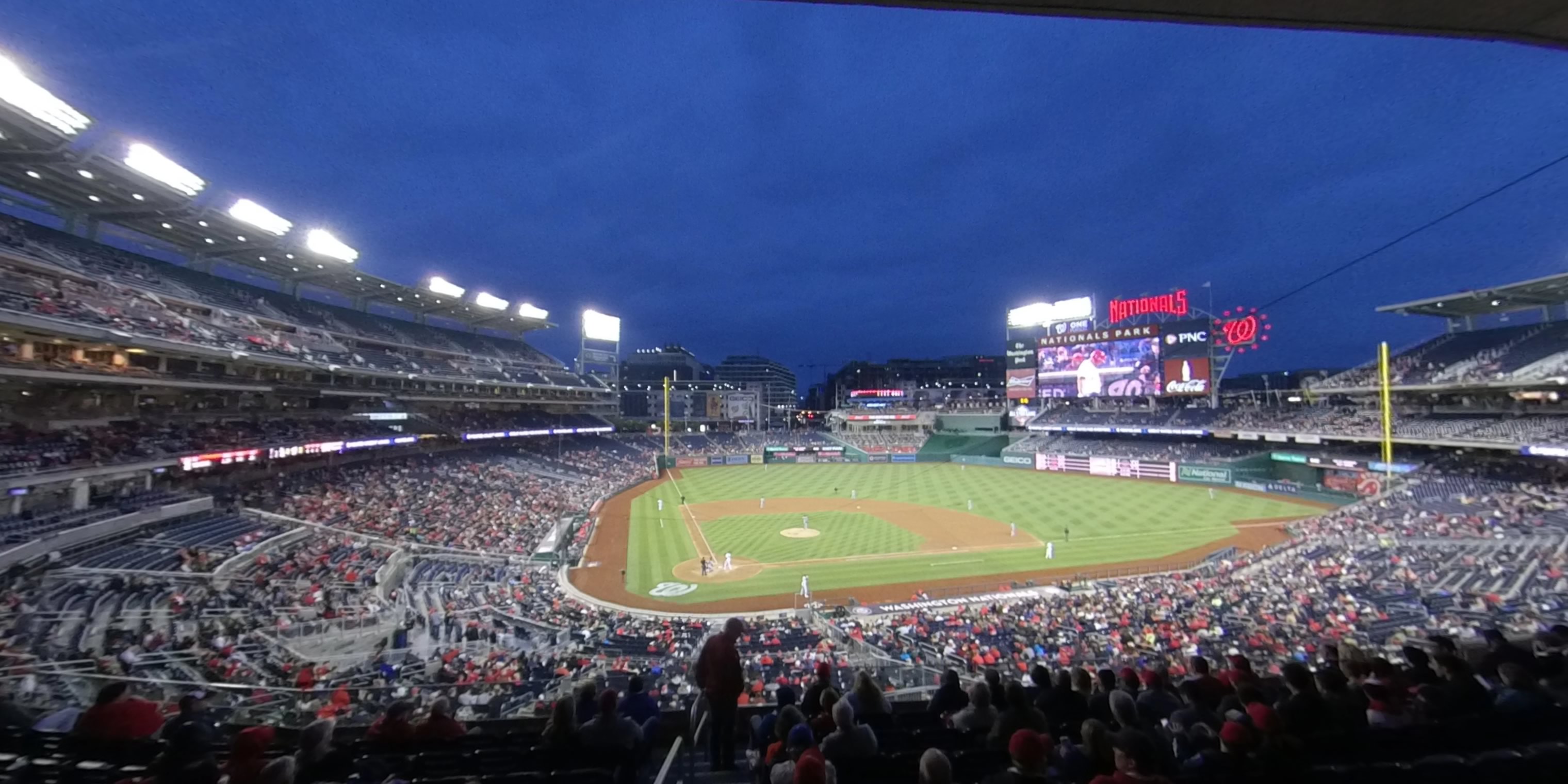 section 216 panoramic seat view  for baseball - nationals park
