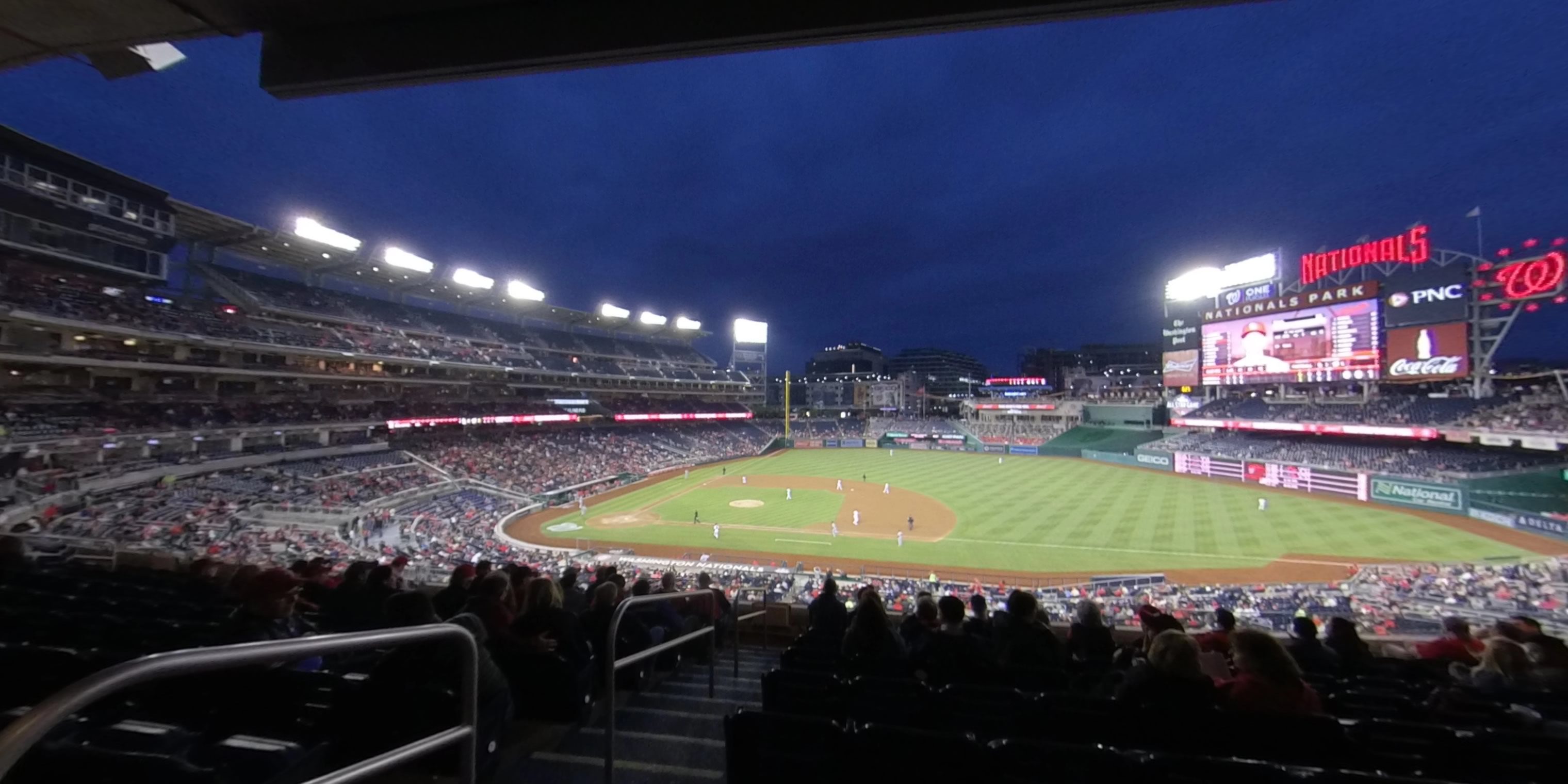 section 219 panoramic seat view  for baseball - nationals park