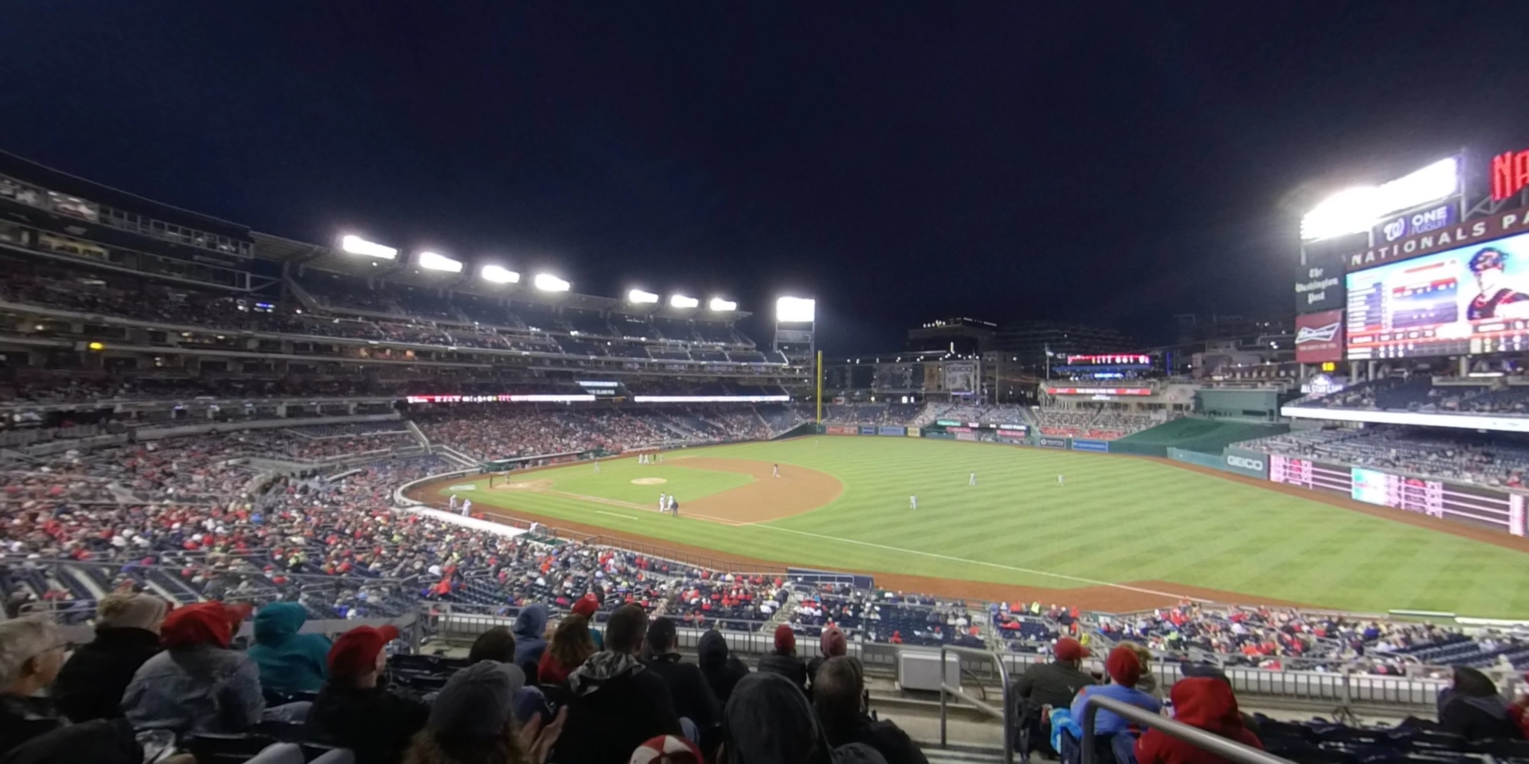 section 223 panoramic seat view  for baseball - nationals park