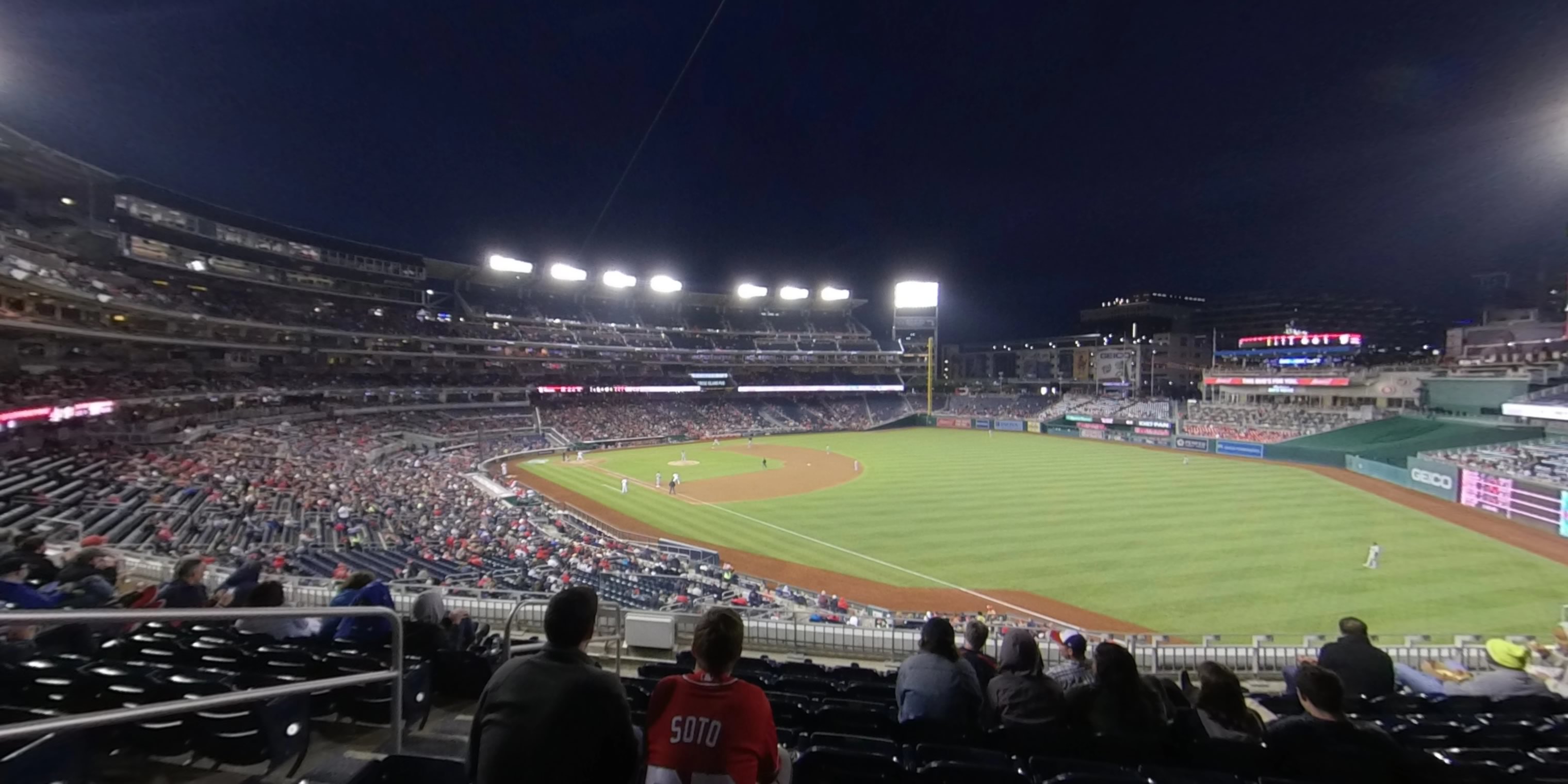 section 227 panoramic seat view  for baseball - nationals park