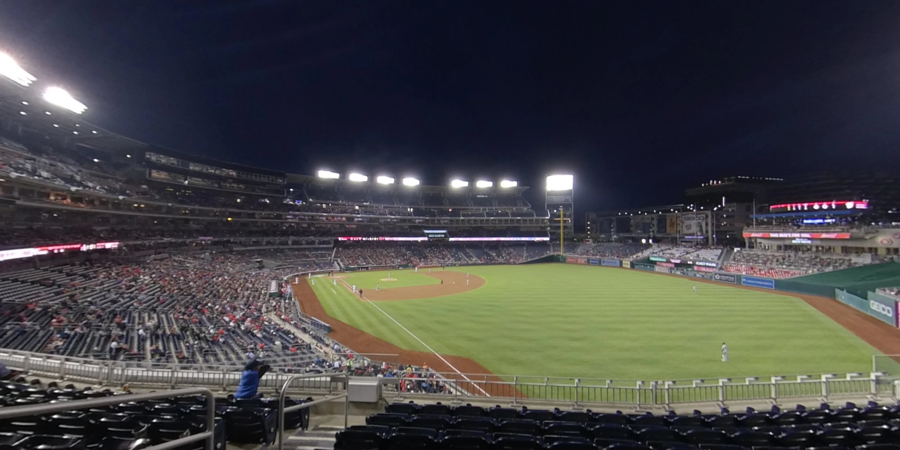 section 231 panoramic seat view  for baseball - nationals park