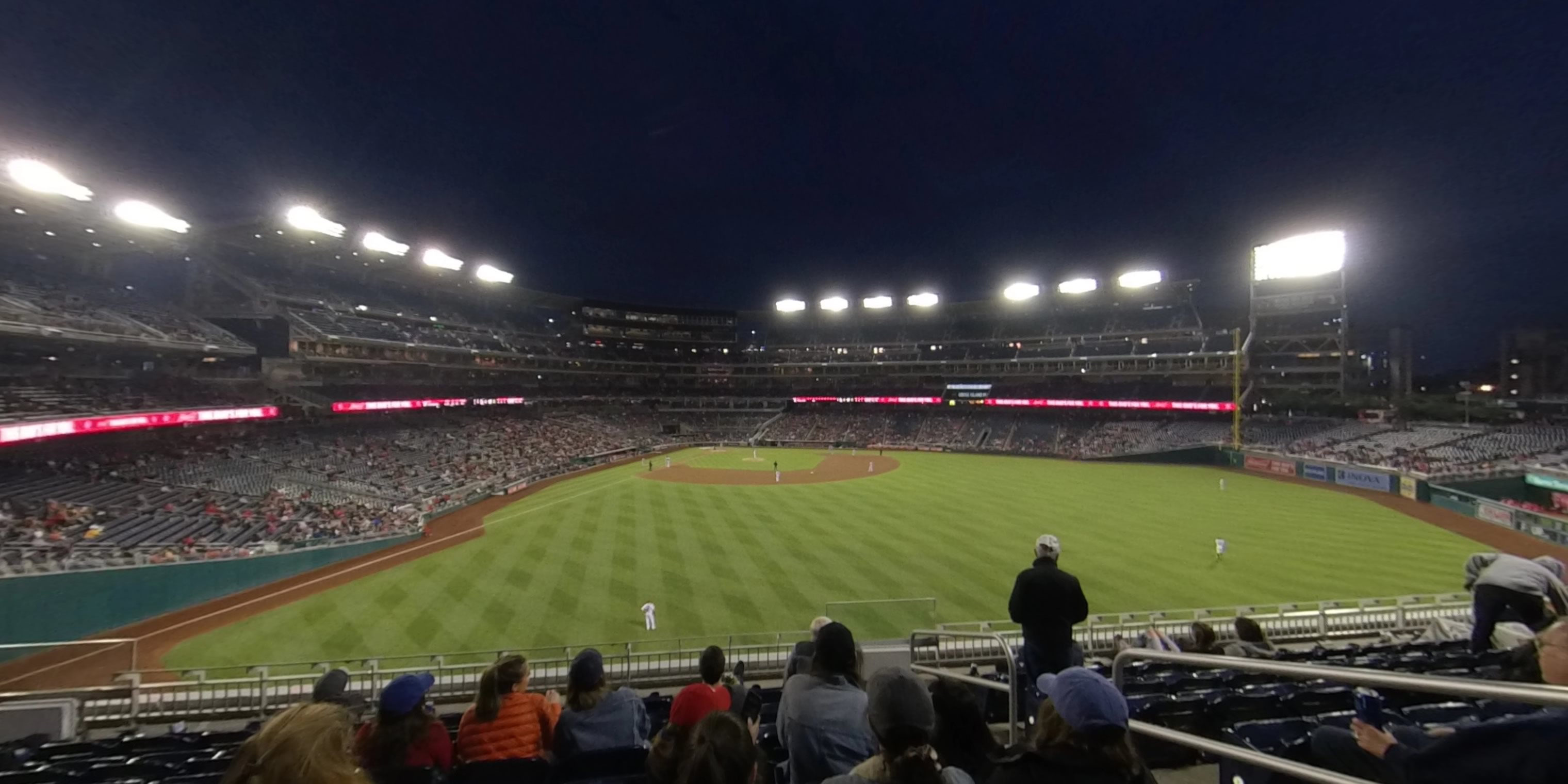 section 240 panoramic seat view  for baseball - nationals park