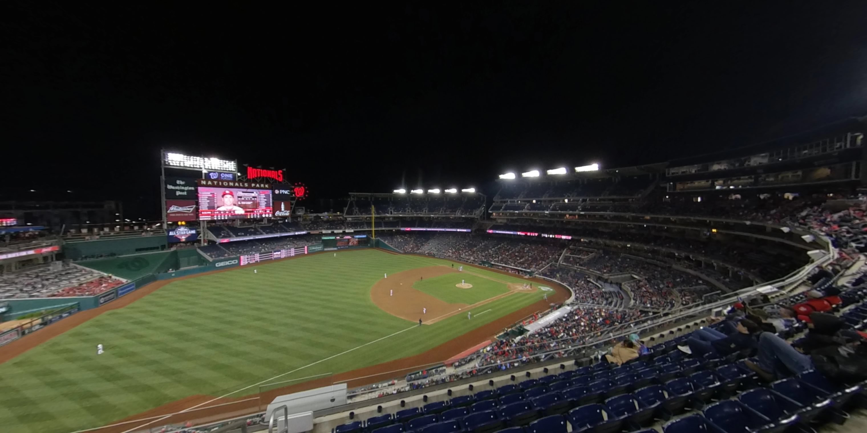 section 304 panoramic seat view  for baseball - nationals park