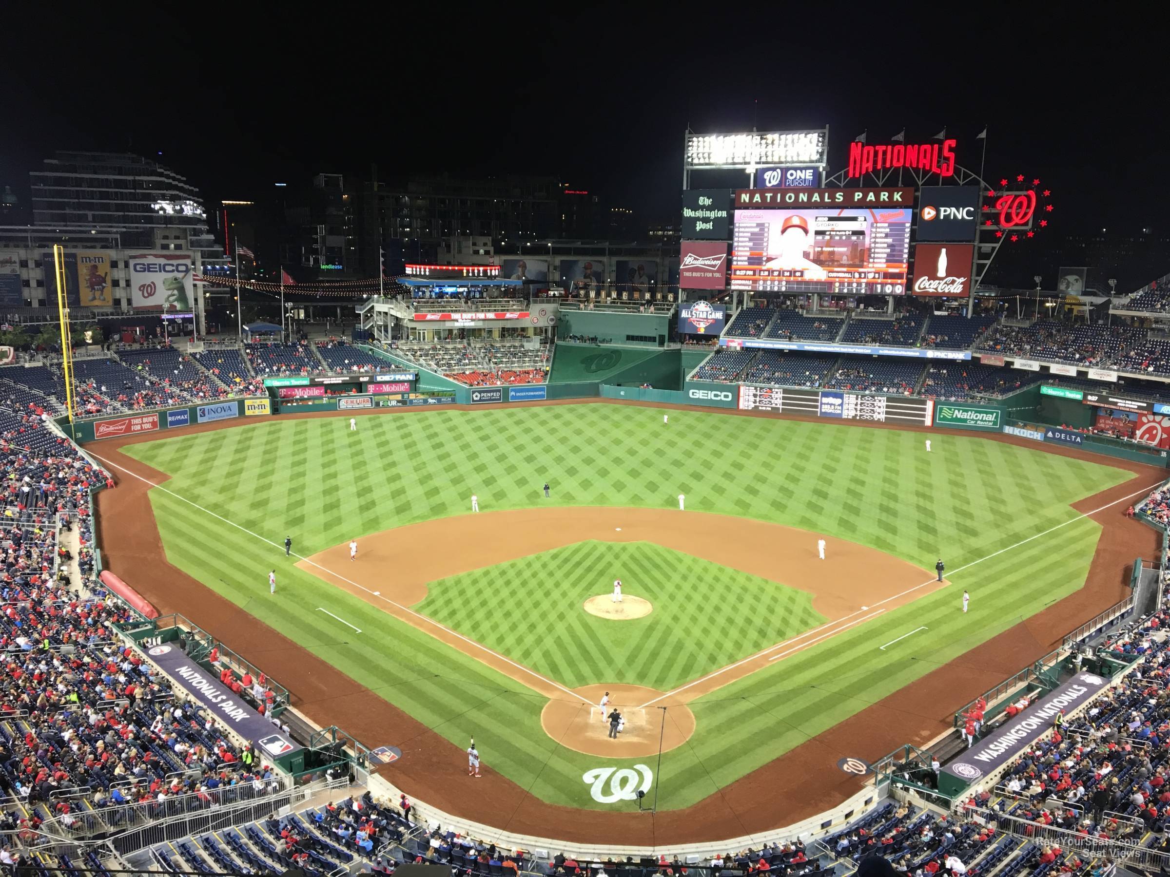 section 314, row j seat view  for baseball - nationals park