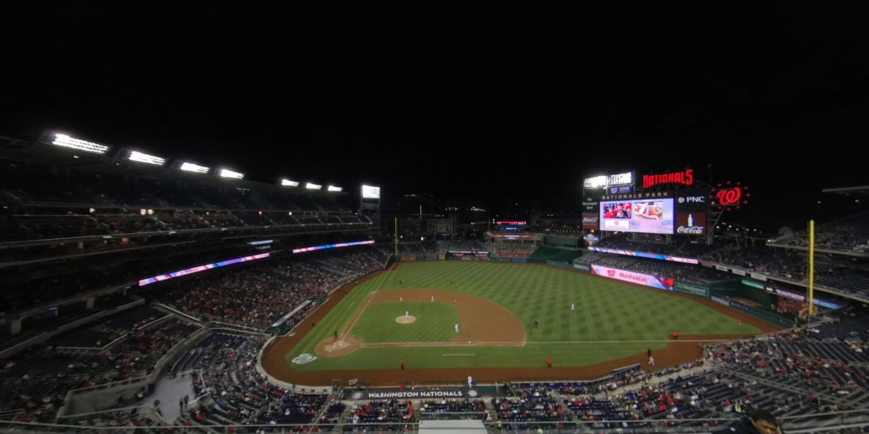 section 318 panoramic seat view  for baseball - nationals park