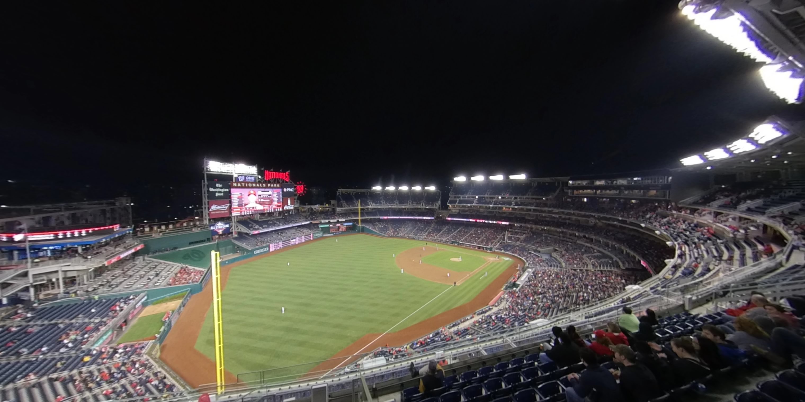 section 401 panoramic seat view  for baseball - nationals park
