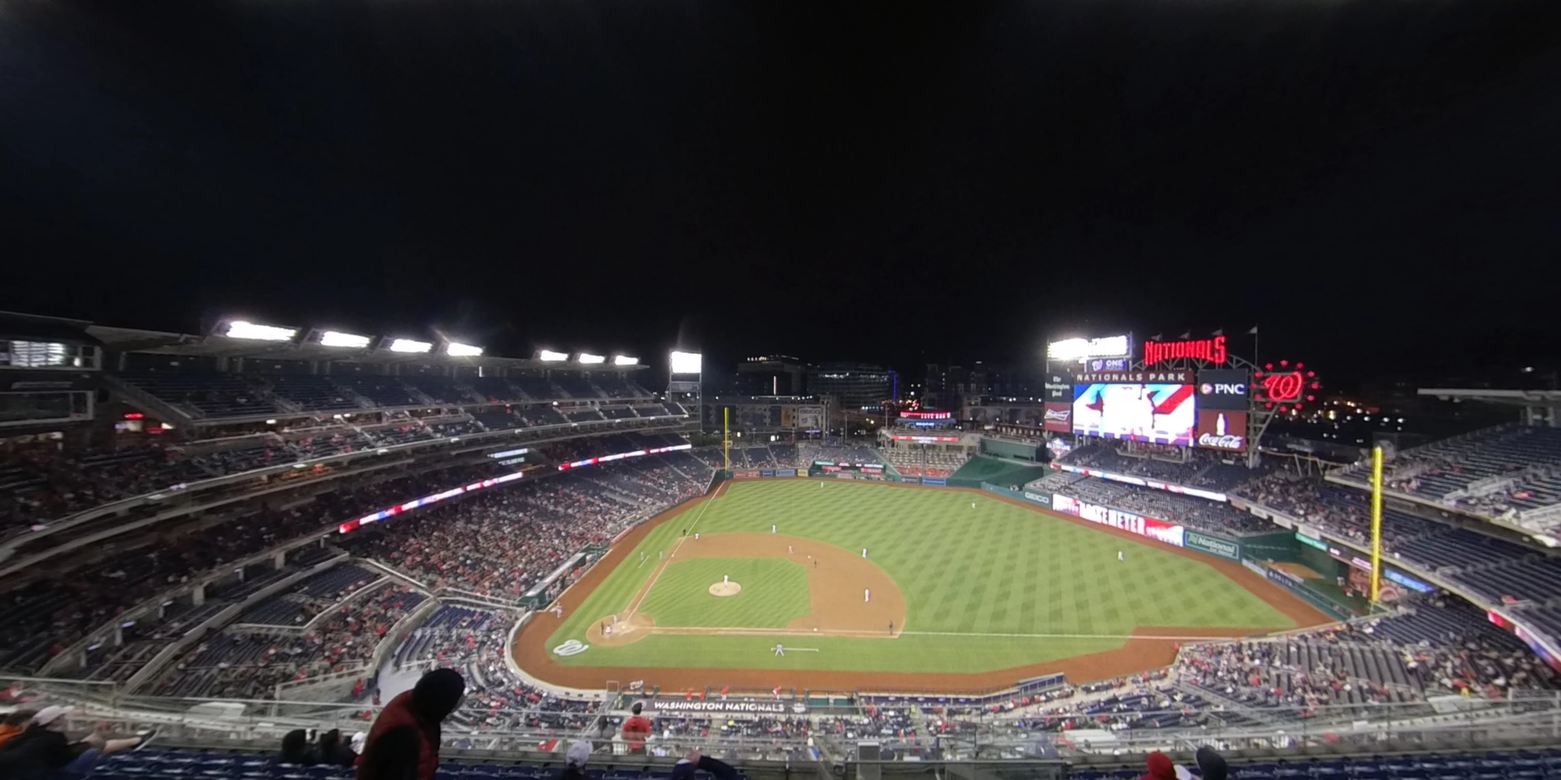 section 418 panoramic seat view  for baseball - nationals park