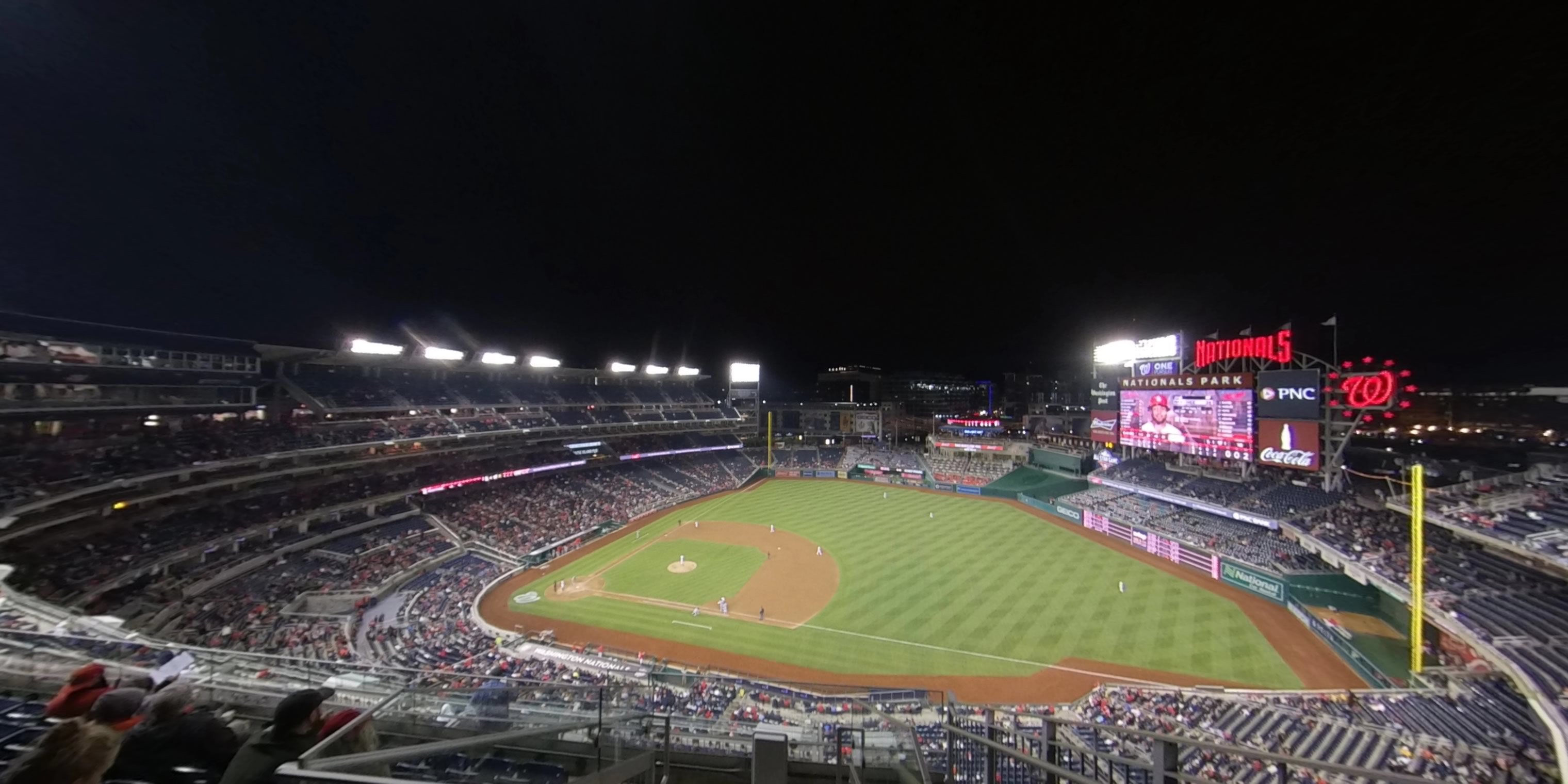 section 420 panoramic seat view  for baseball - nationals park