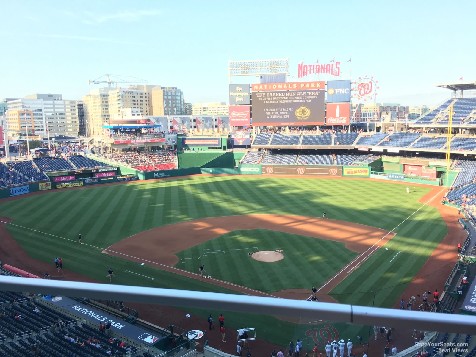 section 312, row a seat view  for baseball - nationals park