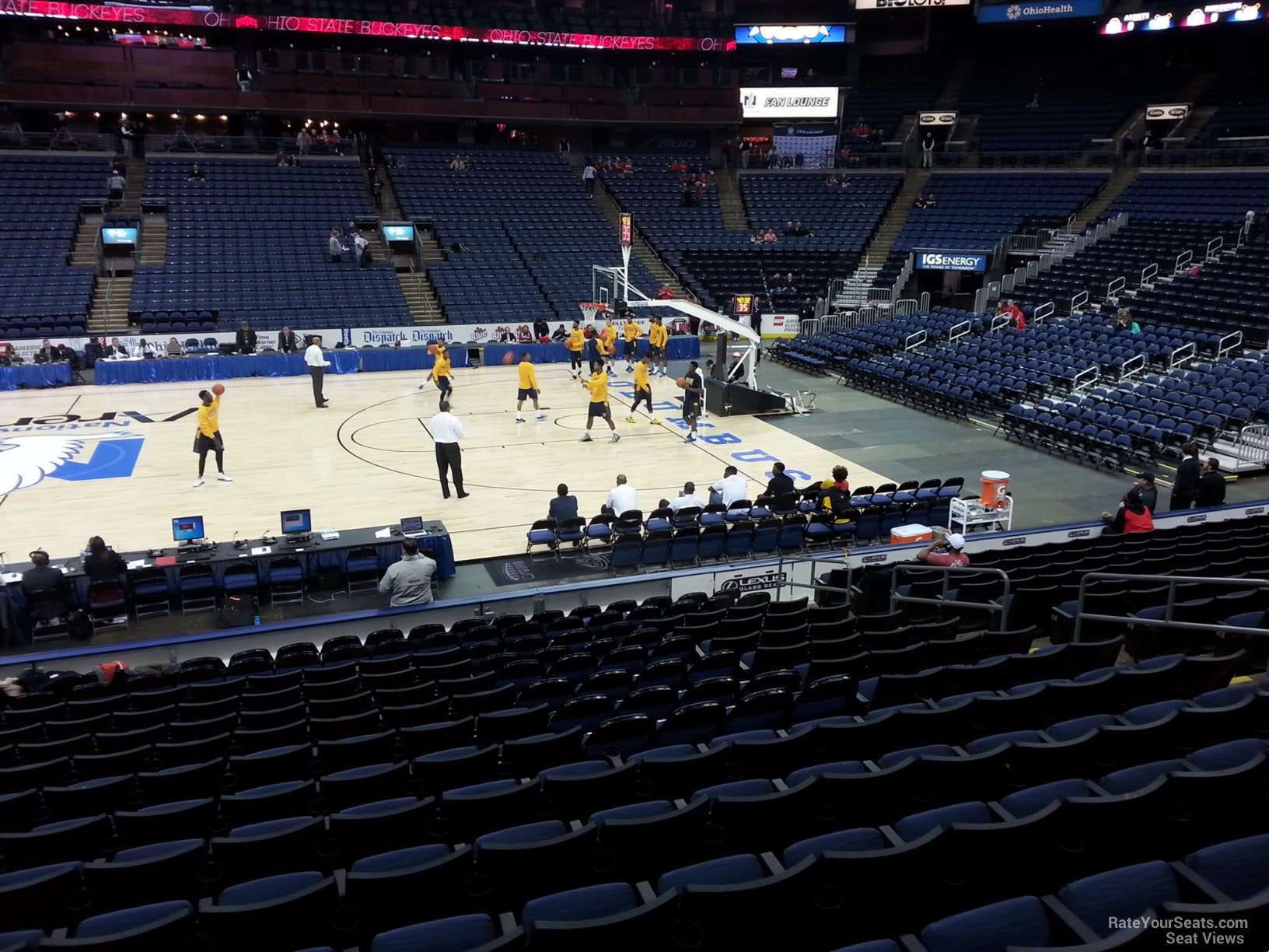 Nationwide Arena Basketball Section 103 - RateYourSeats.com