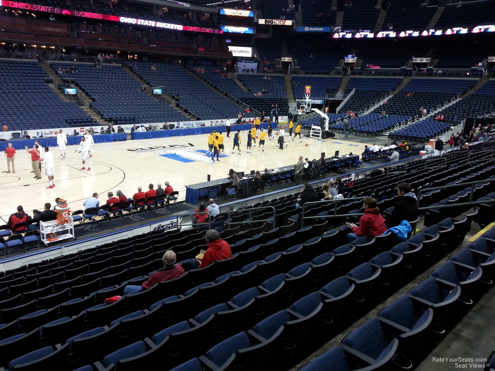 Nationwide Arena Section 105 Basketball Seating - RateYourSeats.com